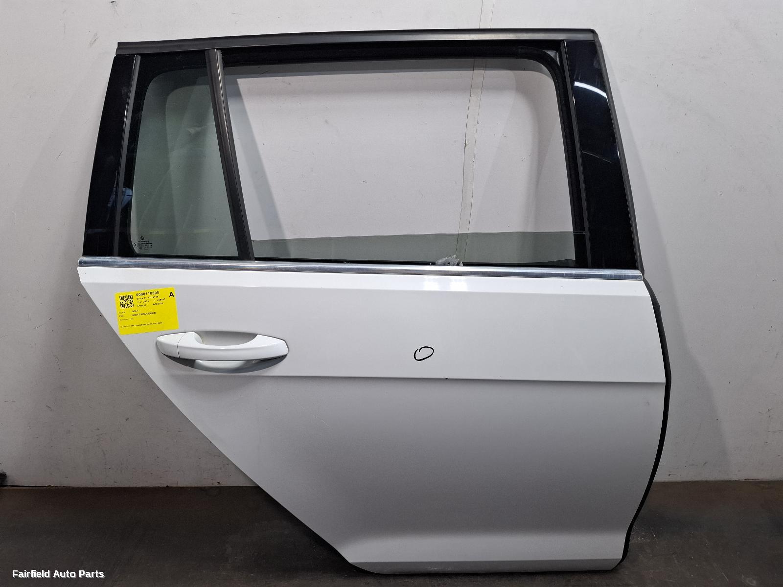 2012-2020 Volkswagen Golf Right Rear Door Sliding