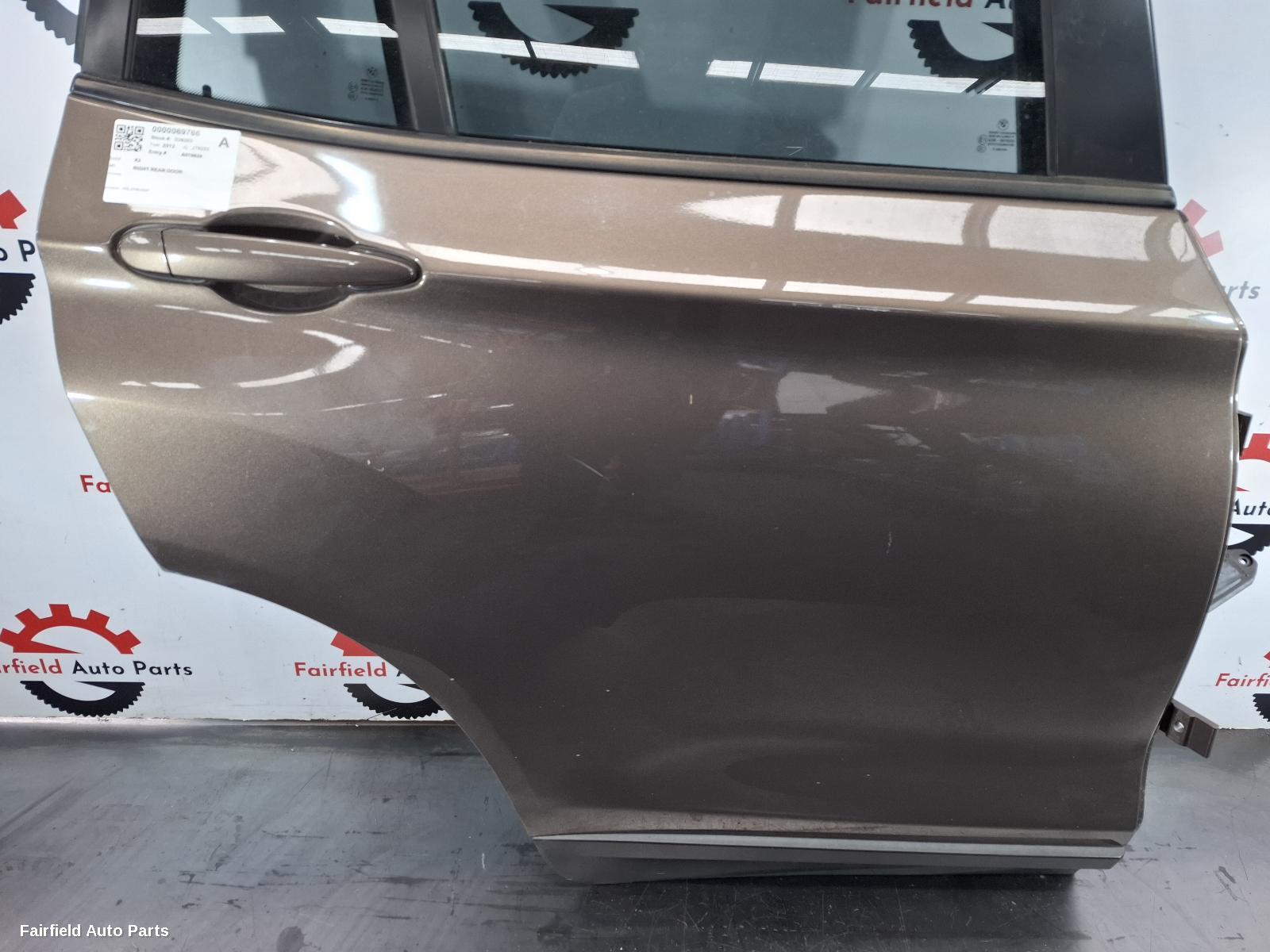 2009-2017 Bmw X3 Right Rear Door Sliding