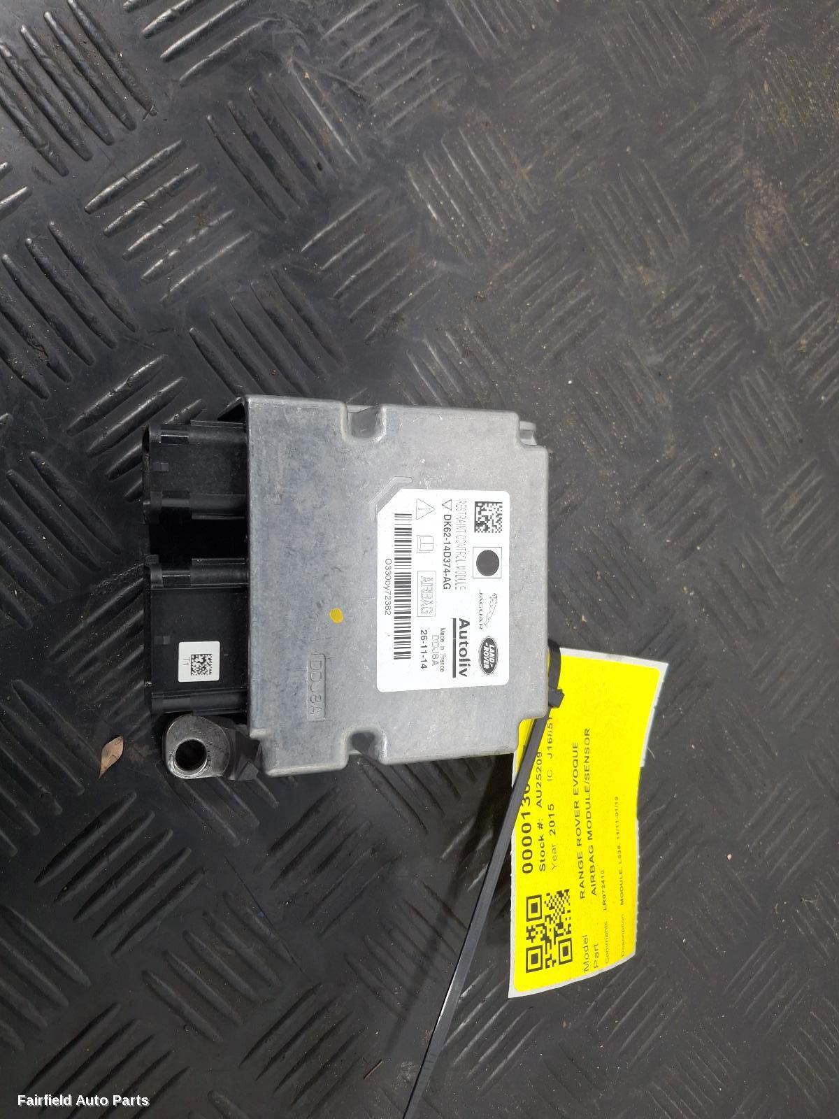 2011-2019 Land Rover Rangerover Evoque Airbag Module Sensor