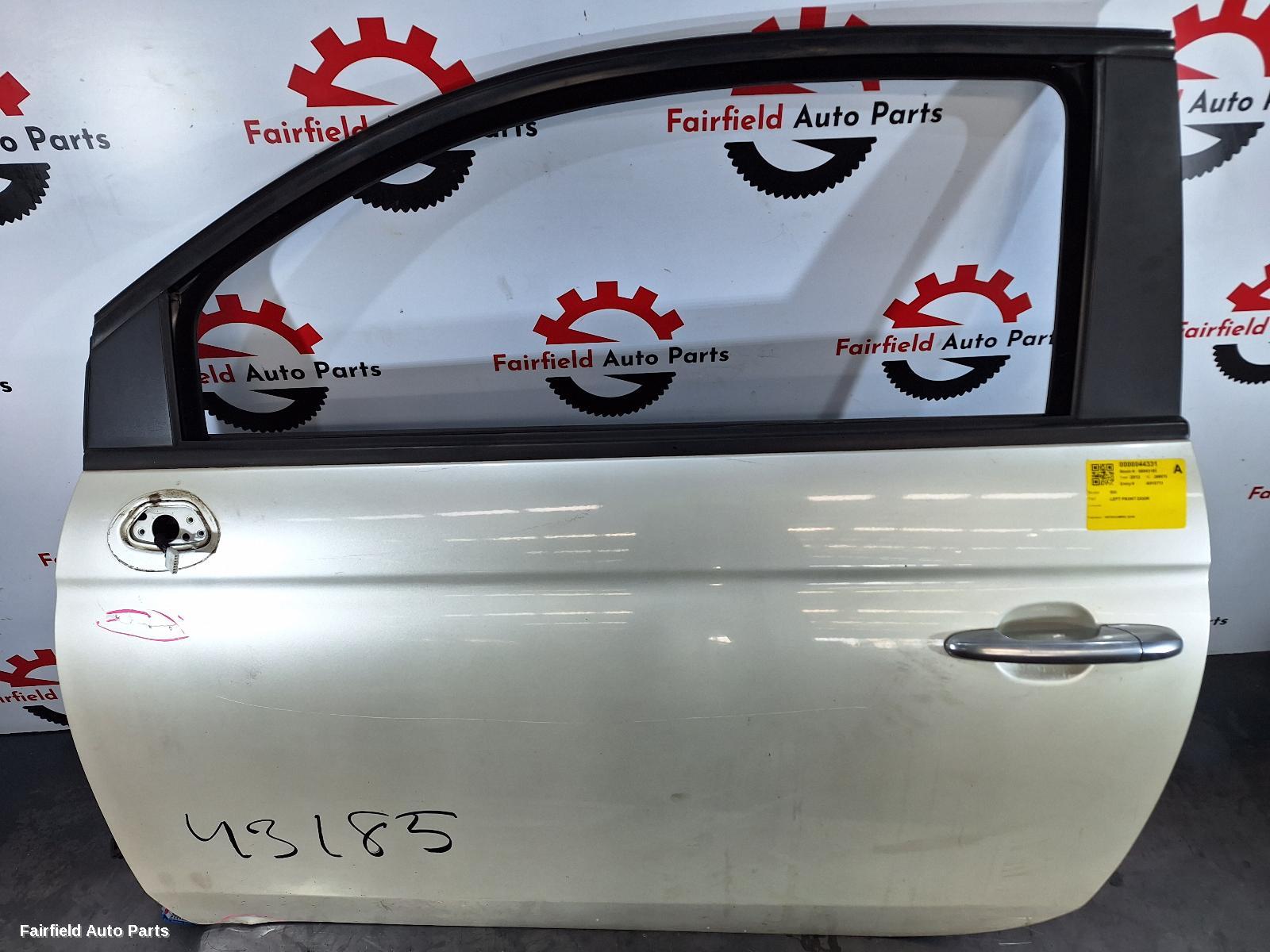 2013 Fiat 500 Left Front Door