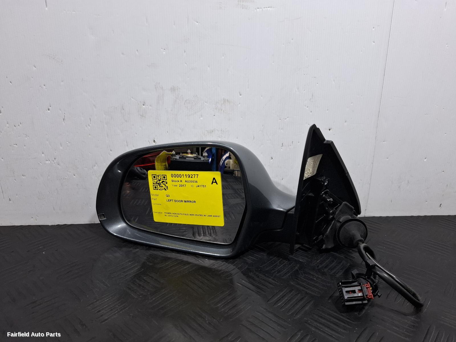 2012-2018 Audi Q3 Left Door Mirror