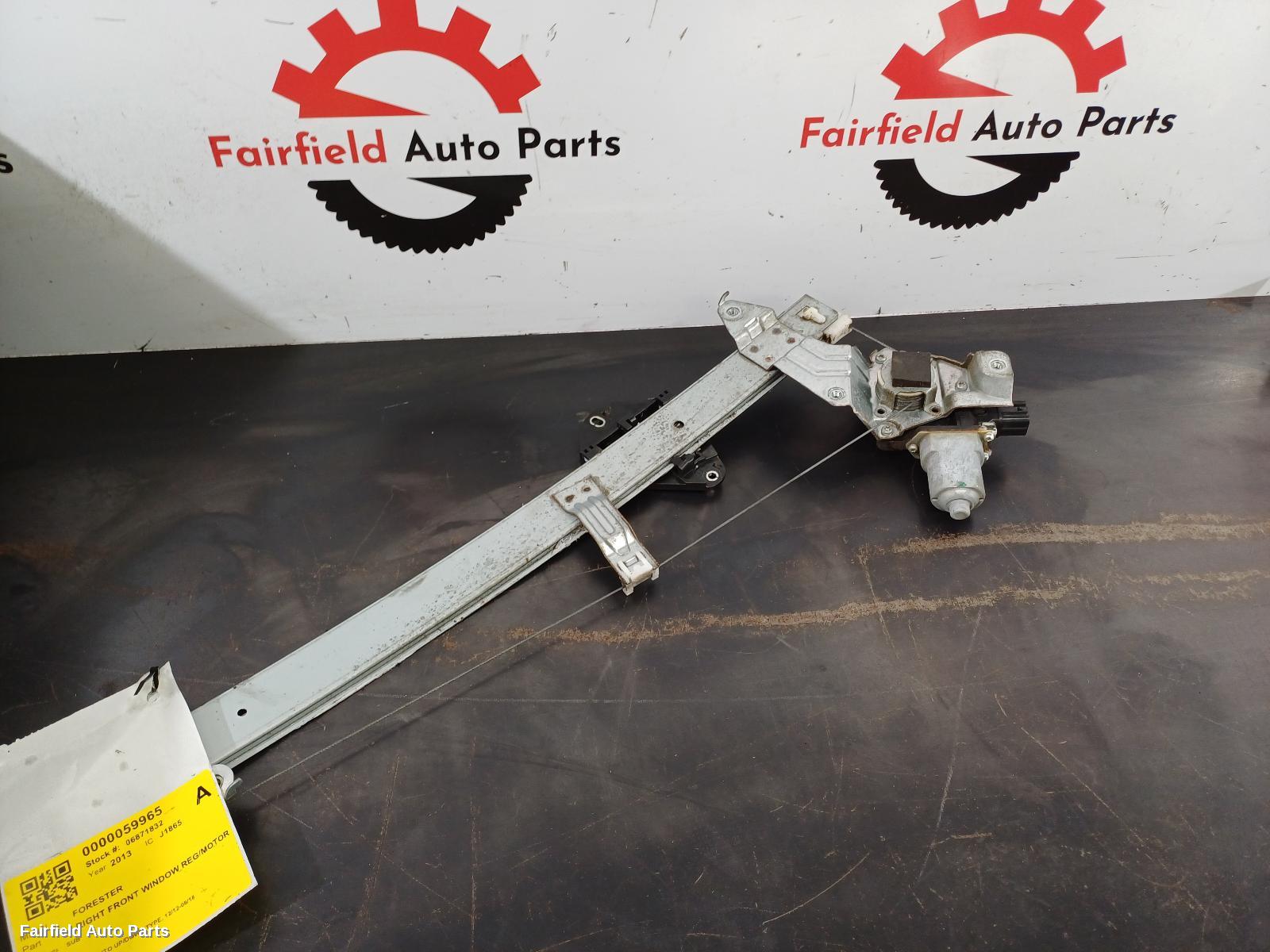 2012-2018 Subaru Forester Right Front Window Reg Motor