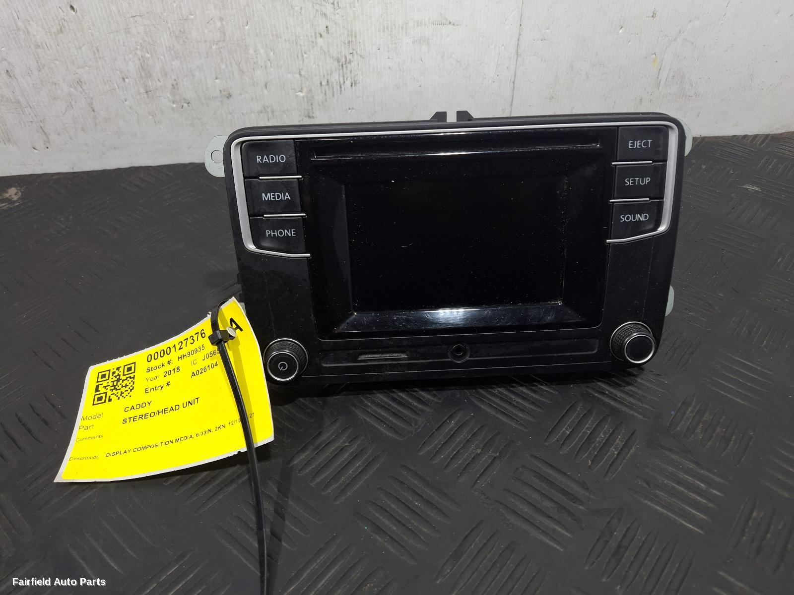 2015-2021 Volkswagen Caddy Radio Cd Dvd Sat Tv
