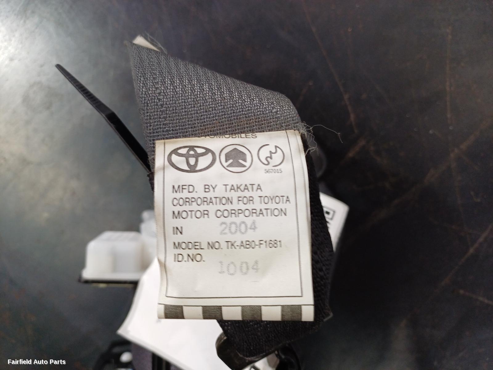 2001-2007 Toyota Corolla Seatbelt Stalk