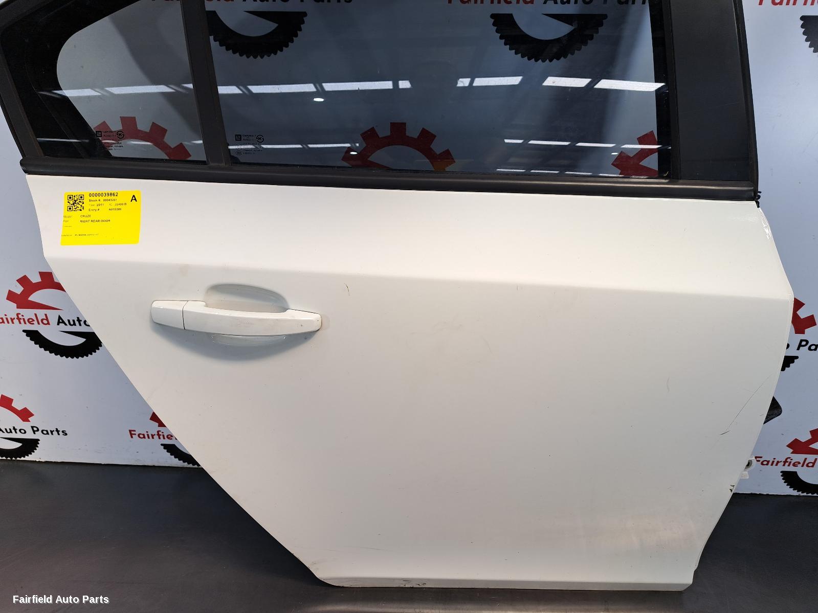 2011 Holden Cruze Right Rear Door Sliding