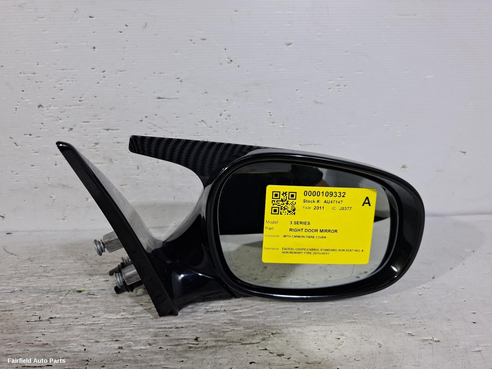 2010-2013 Bmw 3 Series Right Door Mirror