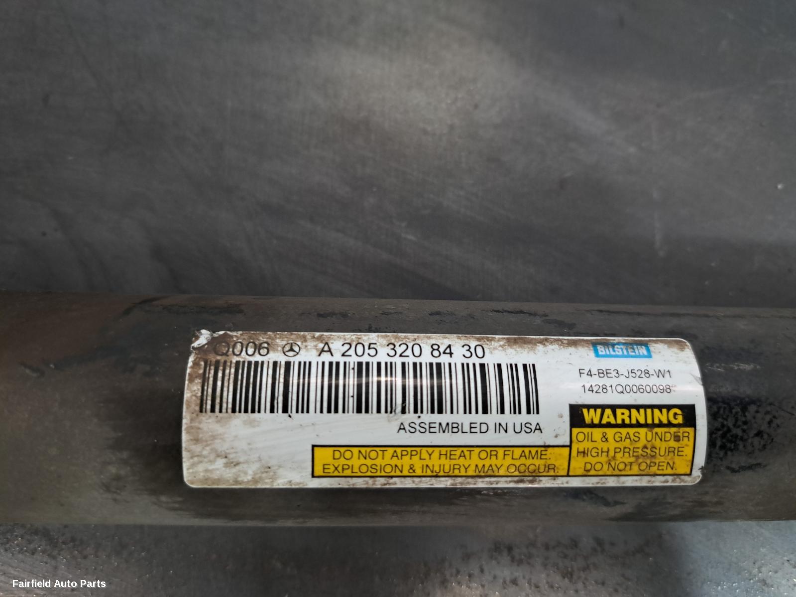 2015 Mercedes C Class Left Rear Strut