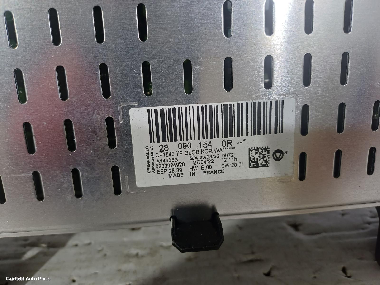 2016-2026 Renault Kaleos Radio Cd Dvd Sat Tv