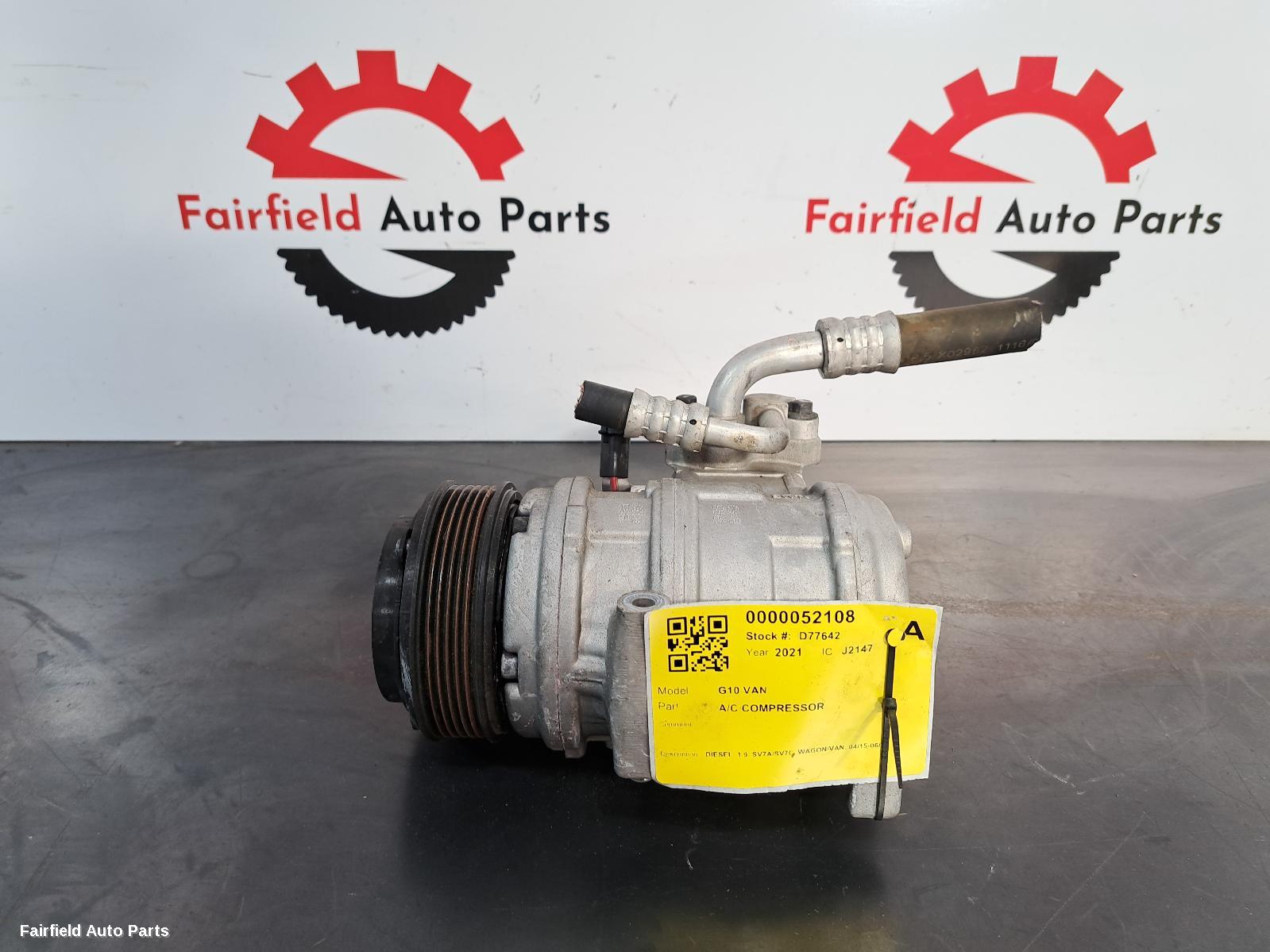 2015-2021 Ldv G10 A C Compressor
