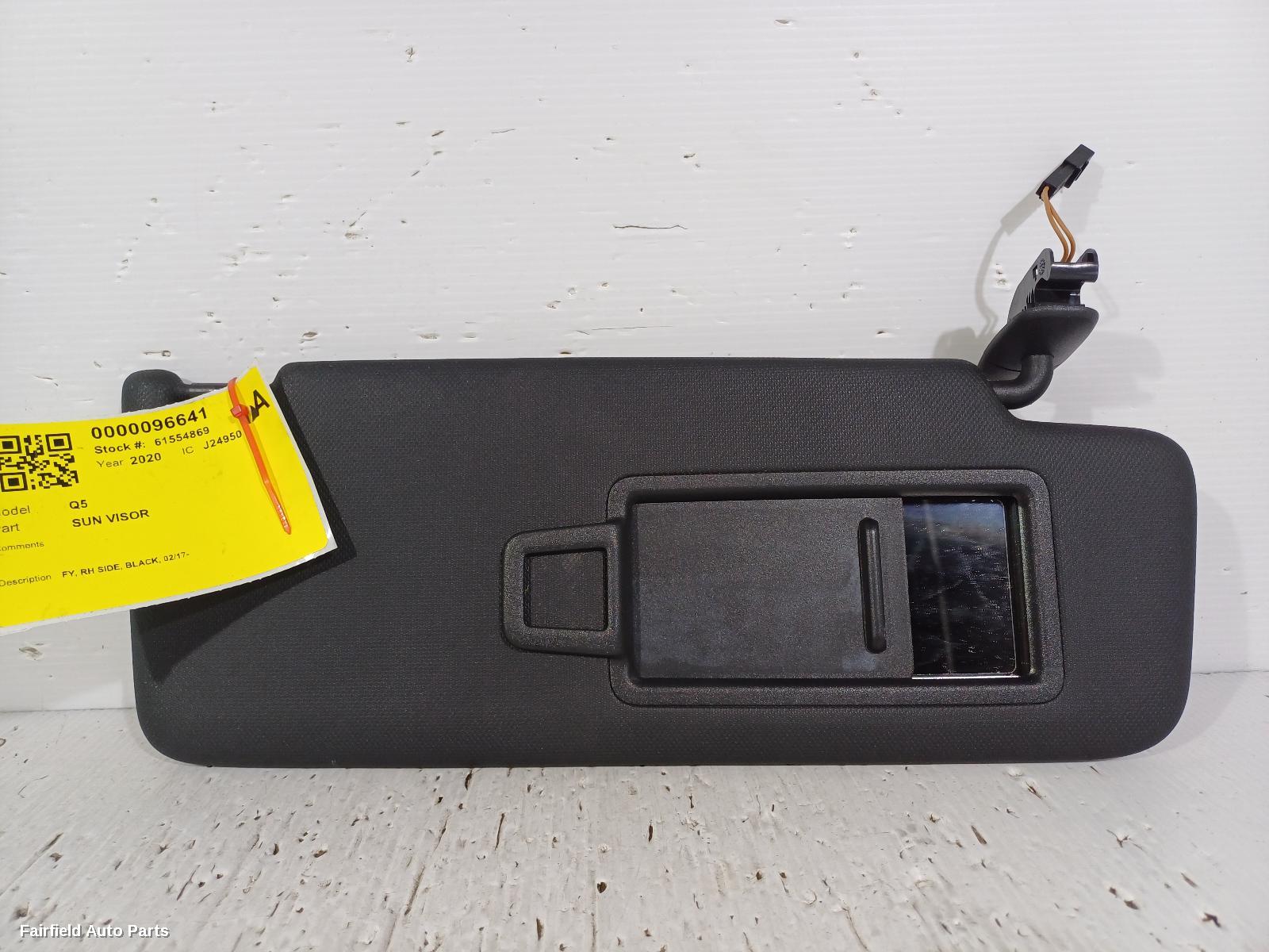 2017-2025 Audi Q5 Sunvisor
