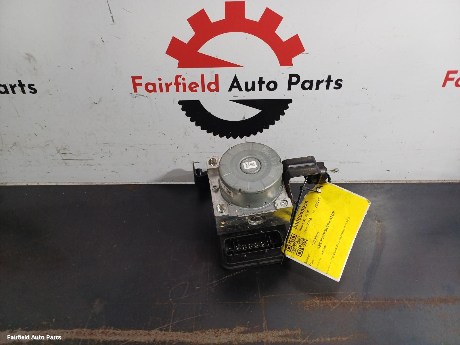 2011-2019 Bmw 3 Series Abs Pump Modulator