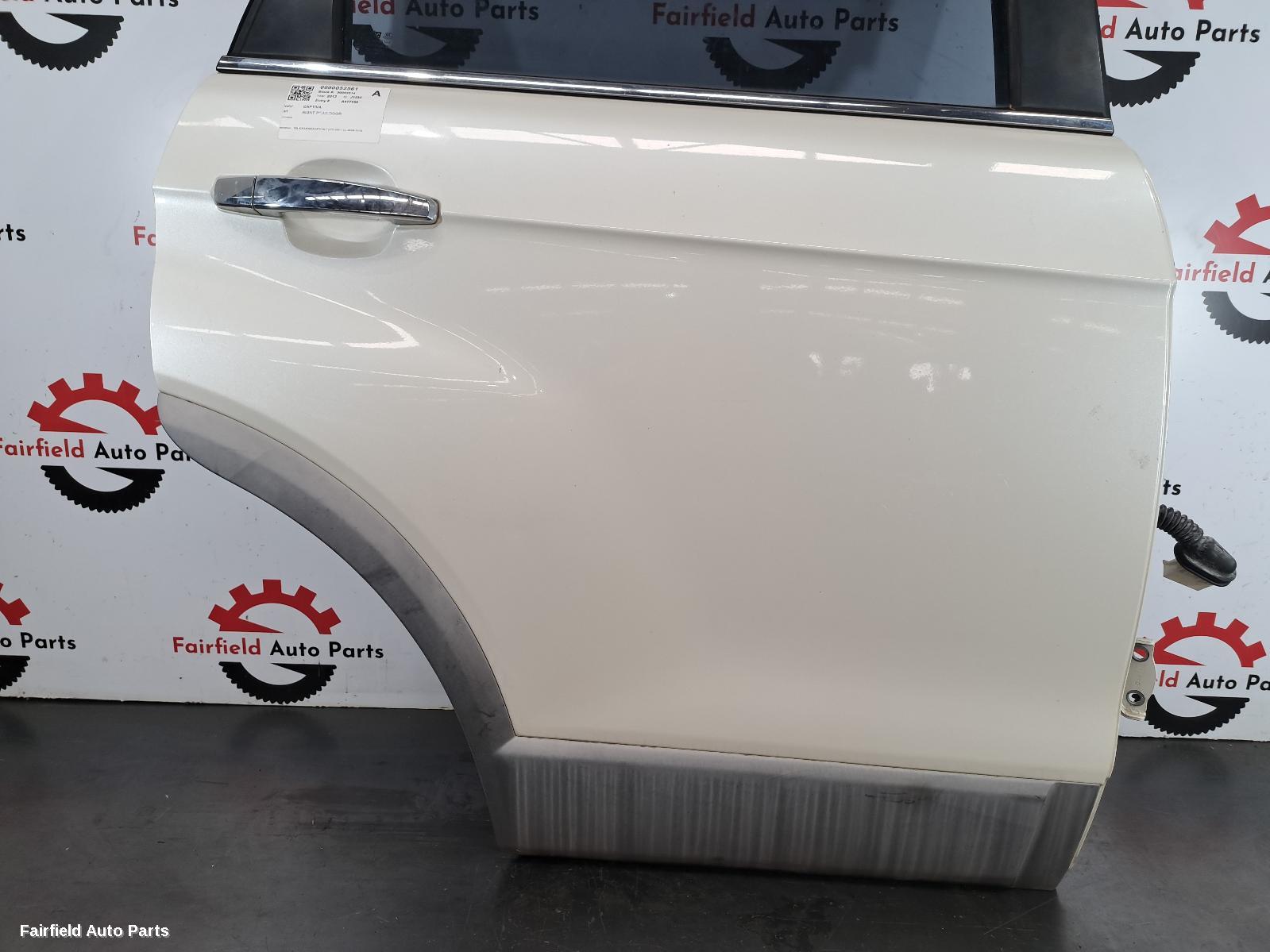 2012 Holden Captiva Right Rear Door Sliding