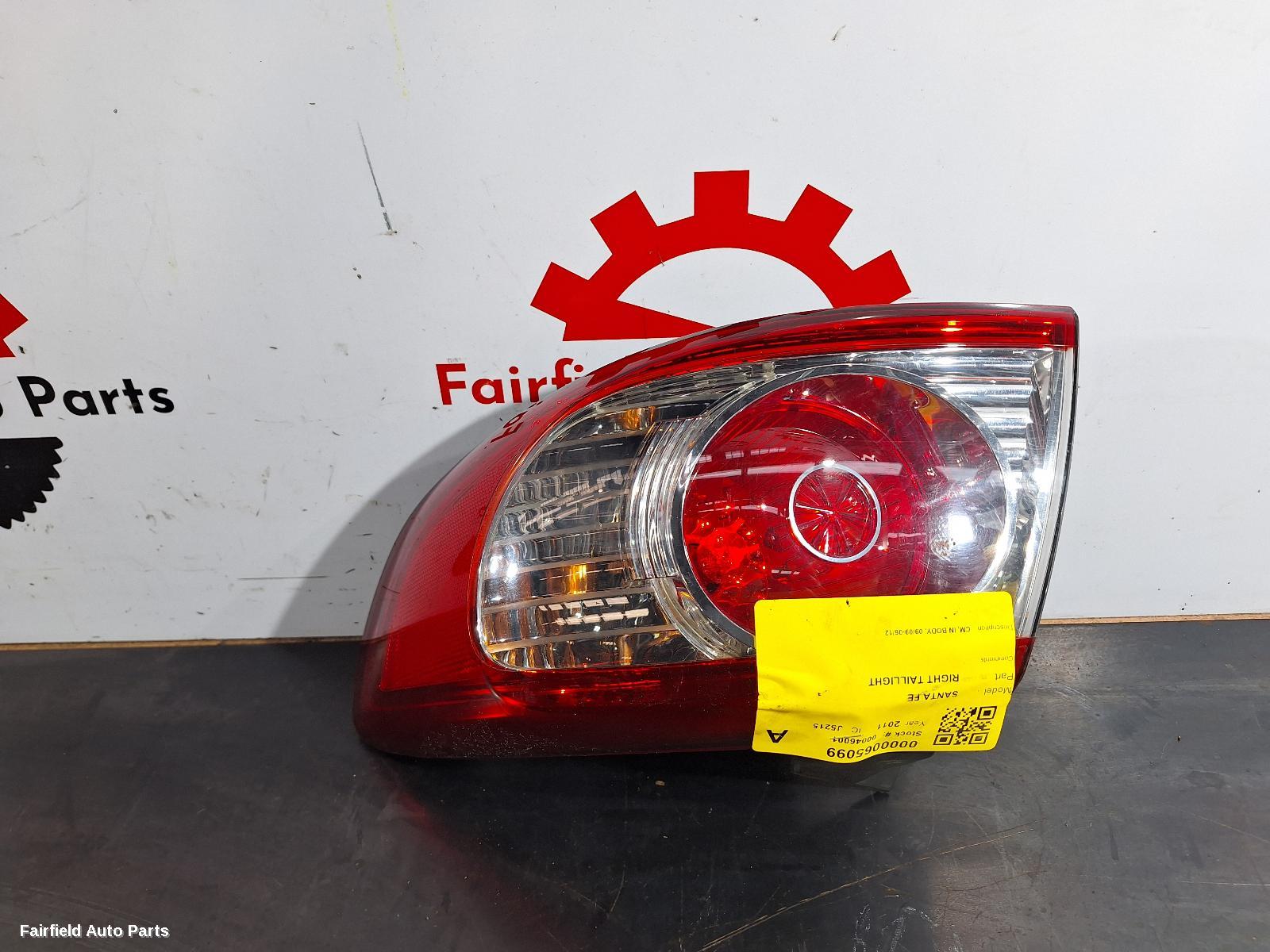 2009-2012 Hyundai Santa Fe Right Taillight