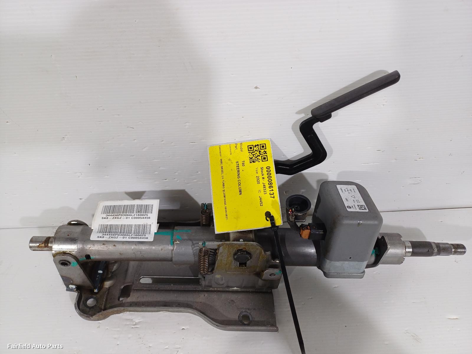 2020-2021 Ldv T60 Steering Column