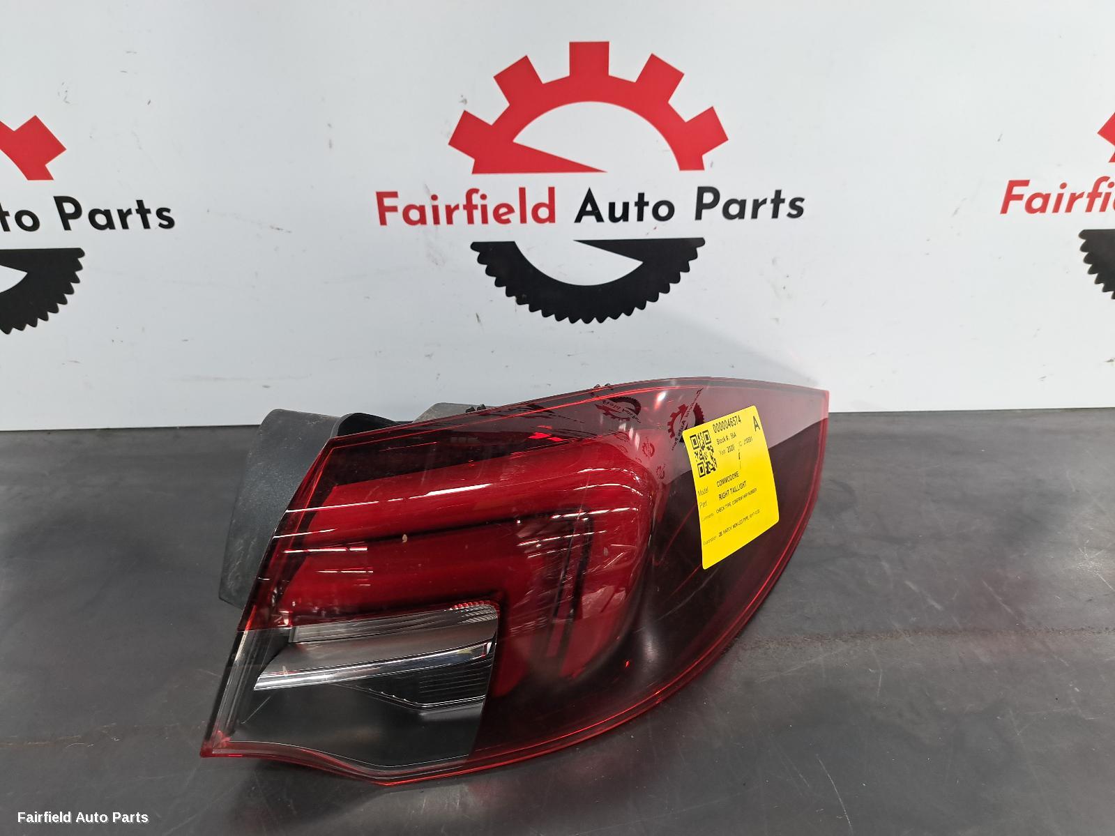 2017-2020 Holden Commodore Right Taillight