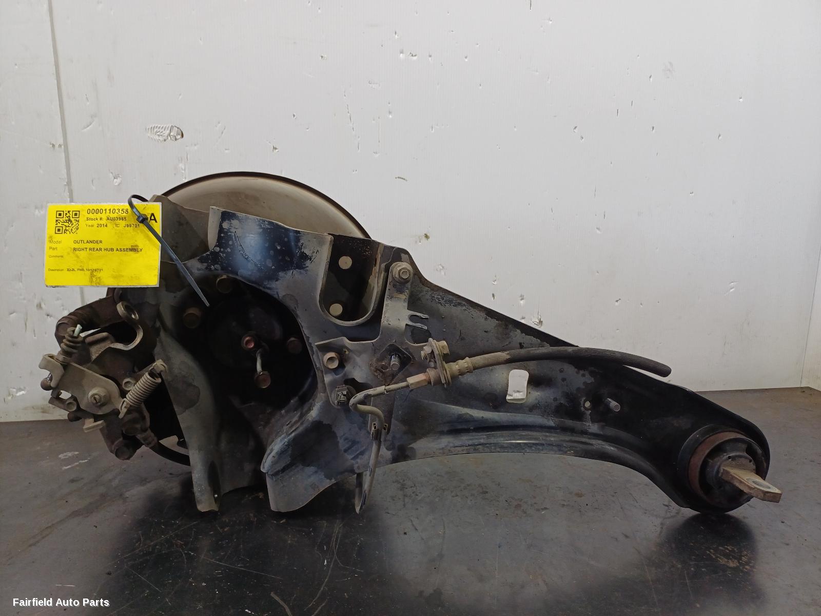 2012-2021 Mitsubishi Outlander Right Rear Hub Assembly