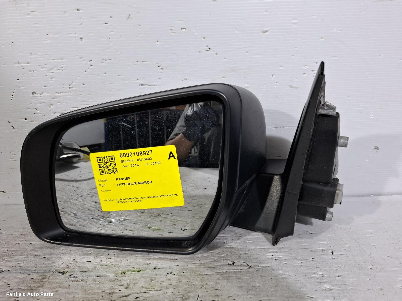 2015-2022 Ford Ranger Left Door Mirror