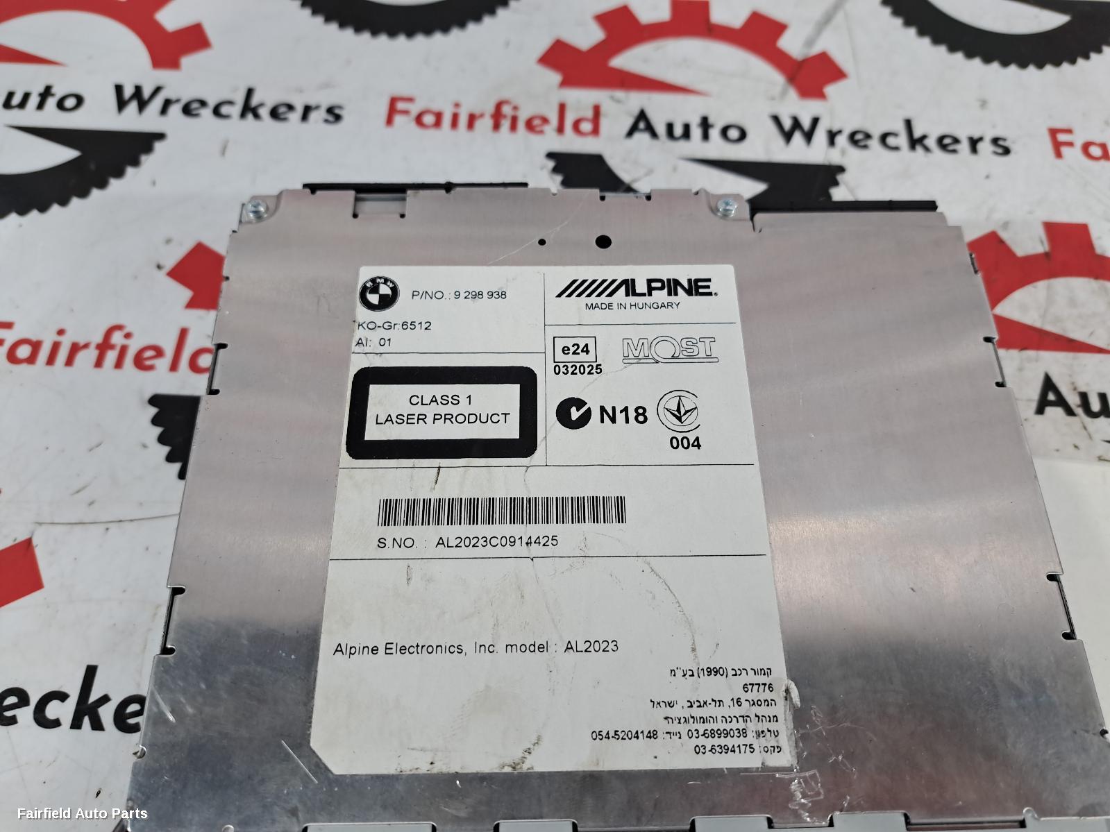 2011-2019 Bmw 3 Series Radio Cd Dvd Sat Tv