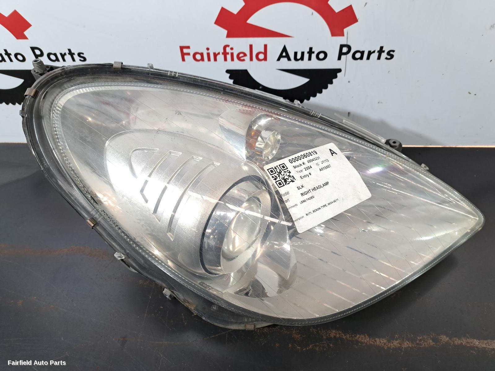 2004-2011 Mercedes Slk Right Headlamp