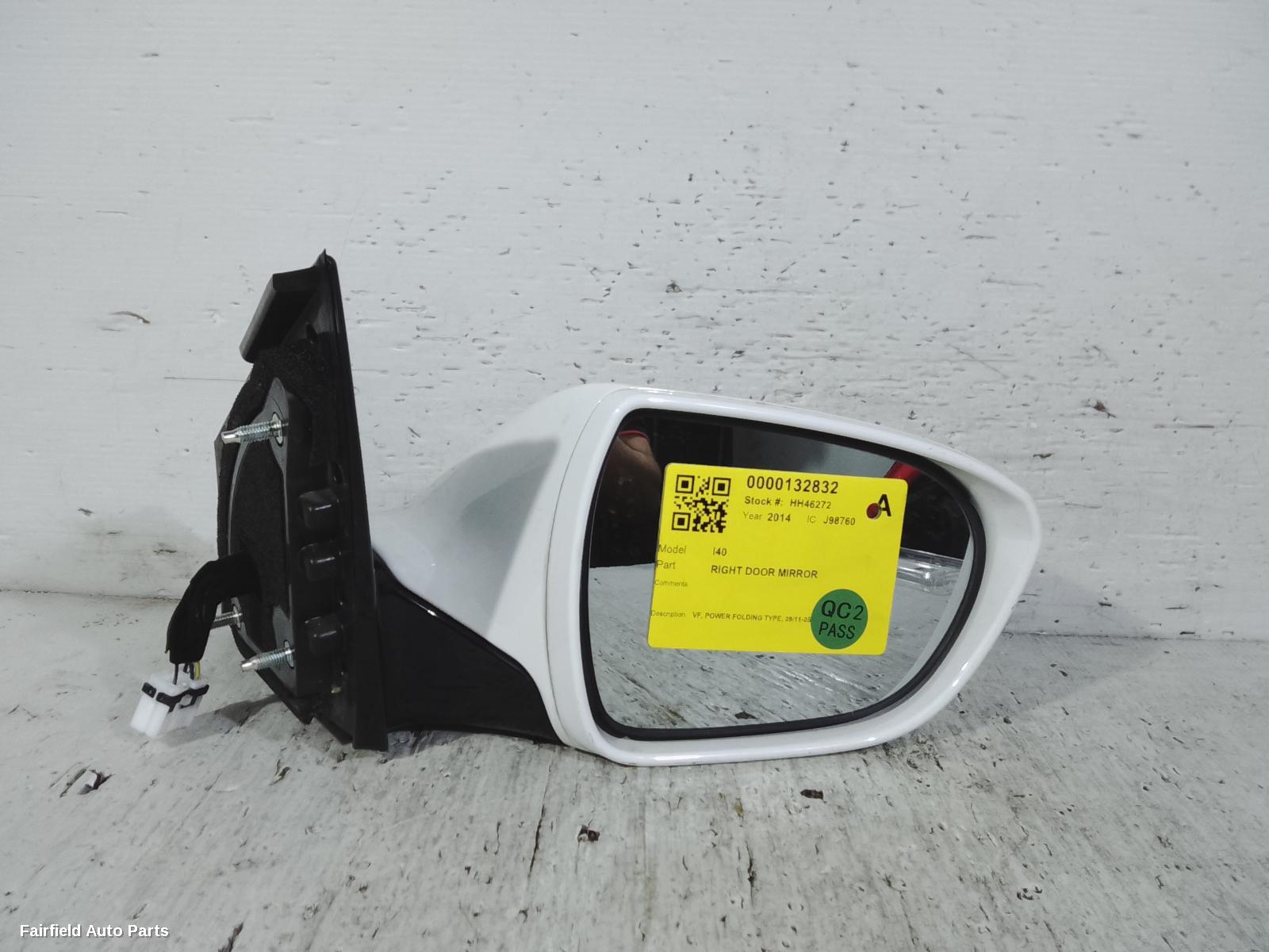 2011-2015 Hyundai I40 Right Door Mirror