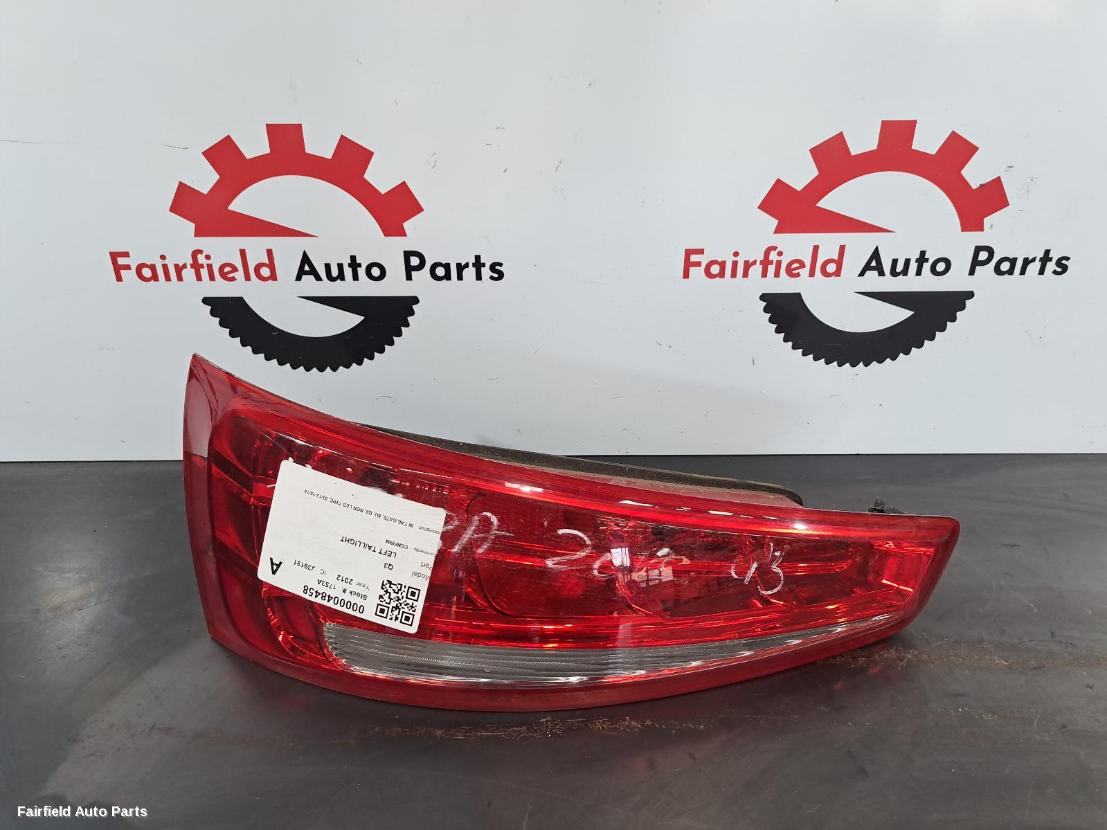 2012-2014 Audi Q3 Left Taillight