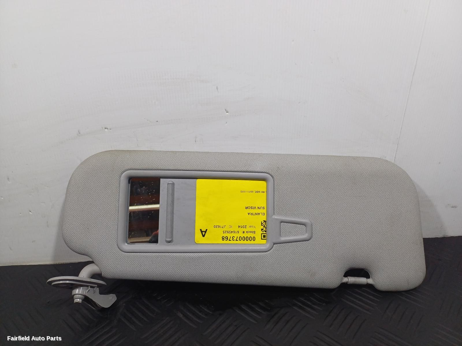 2011-2015 Hyundai Elantra Sunvisor