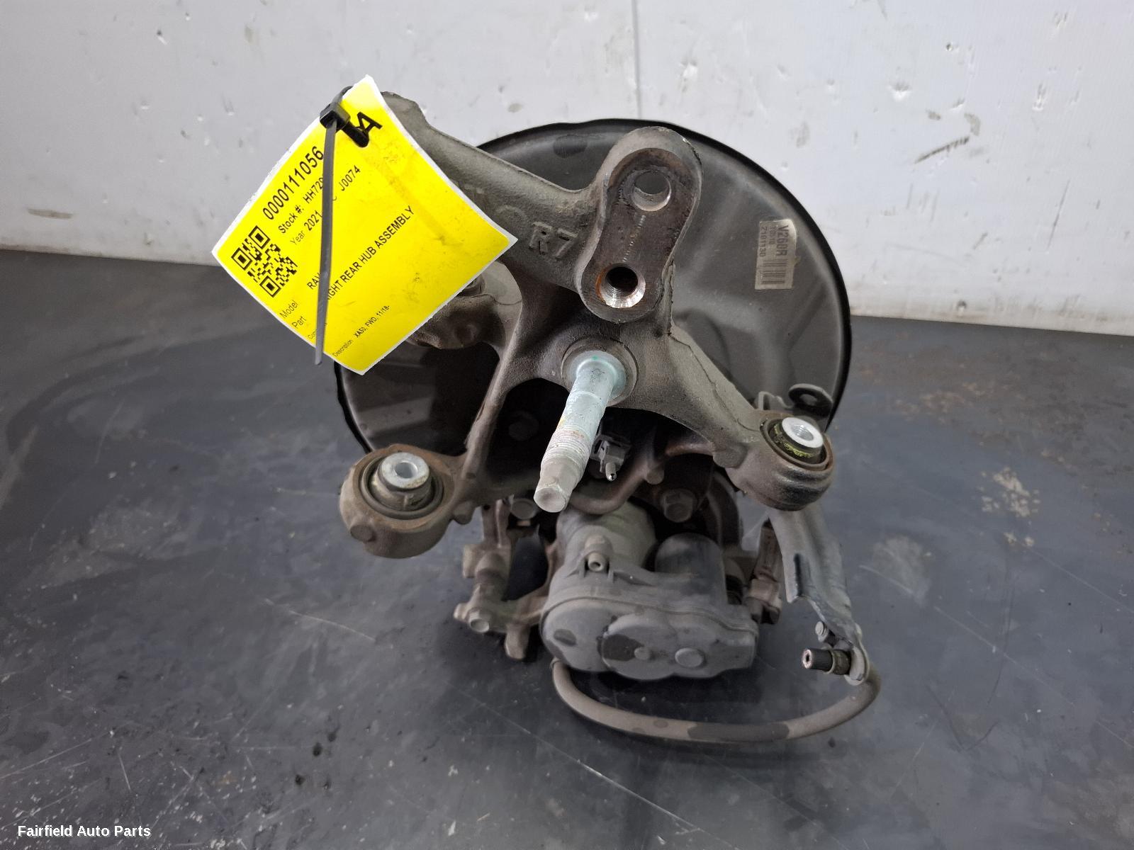 2018-2025 Toyota Rav4 Right Rear Hub Assembly