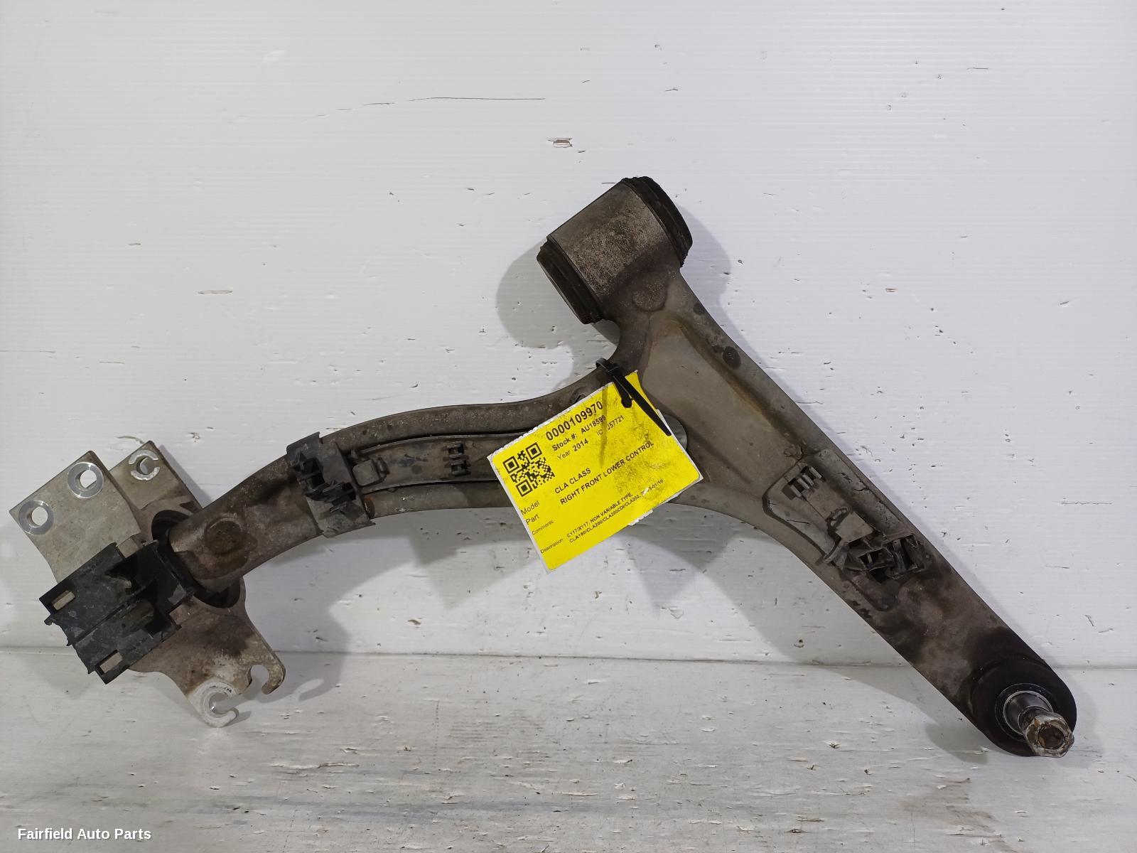 2013-2019 Mercedes Cla Class Right Front Lower Control Arm
