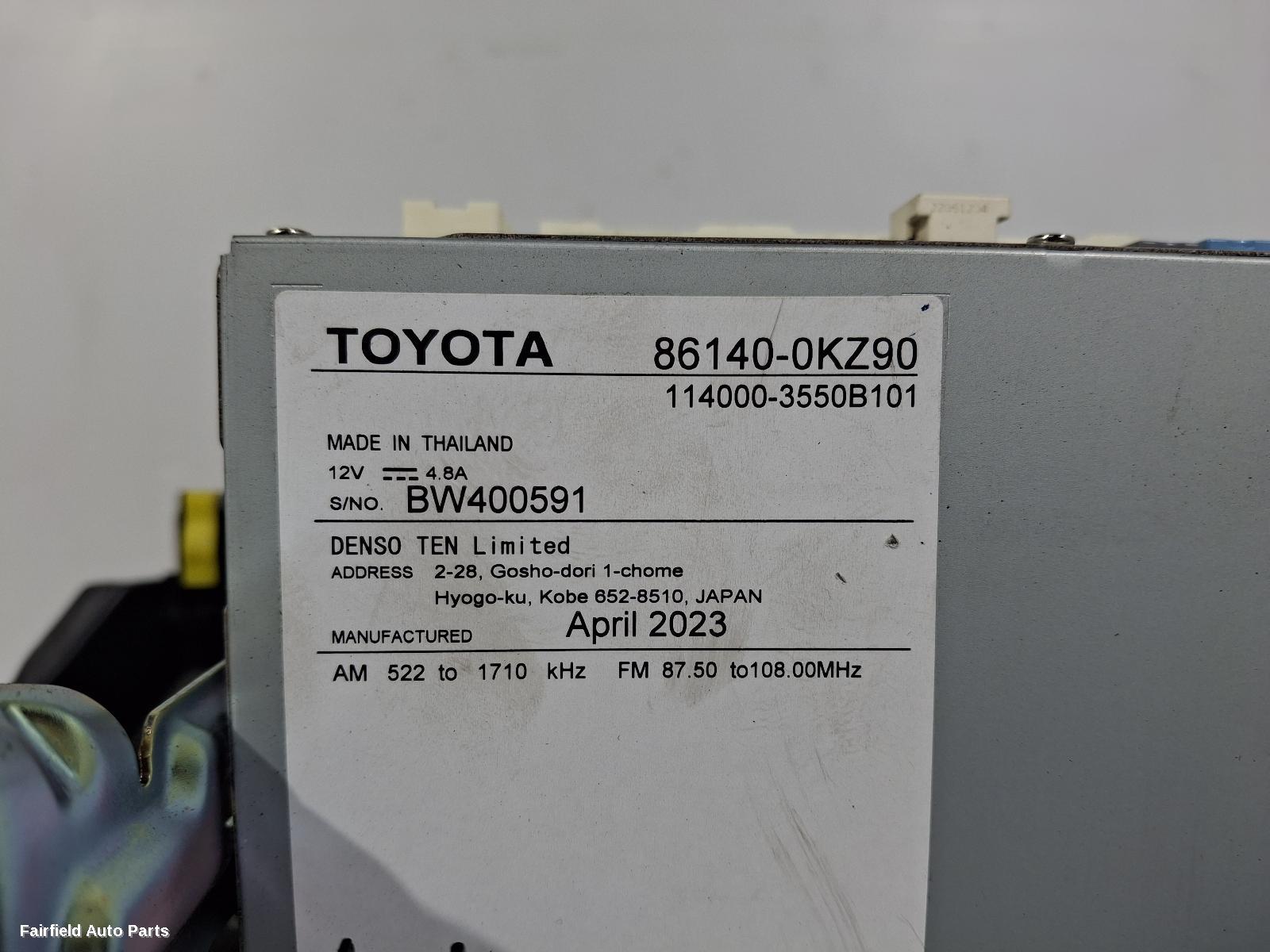 2020-2025 Toyota Hilux Radio Cd Dvd Sat Tv