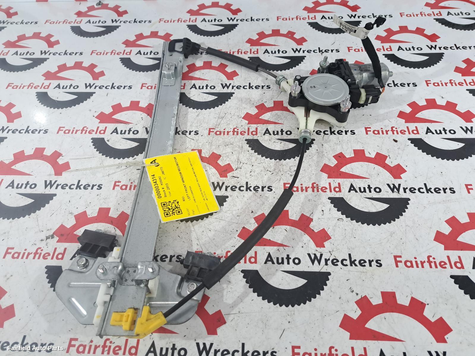 2011-2016 Kia Rio Left Front Window Reg Motor