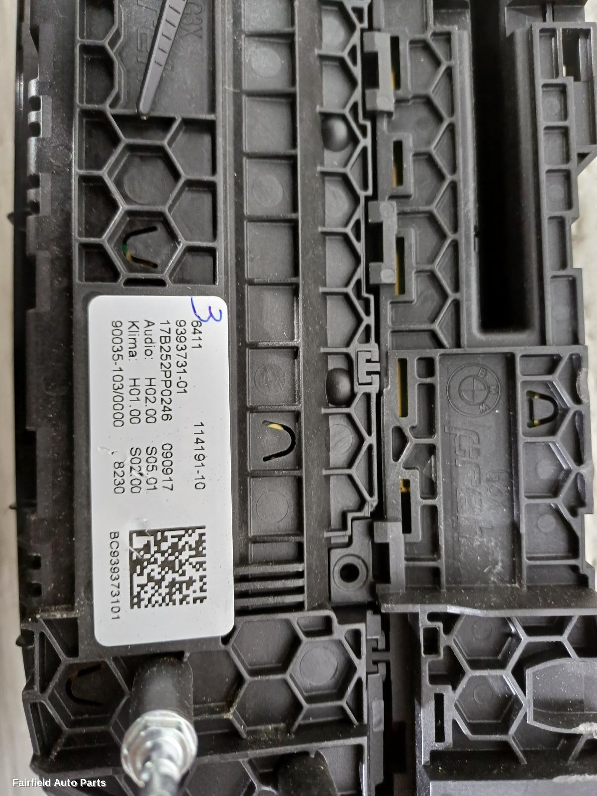 2017-2024 Bmw X3 Heater Ac Controls