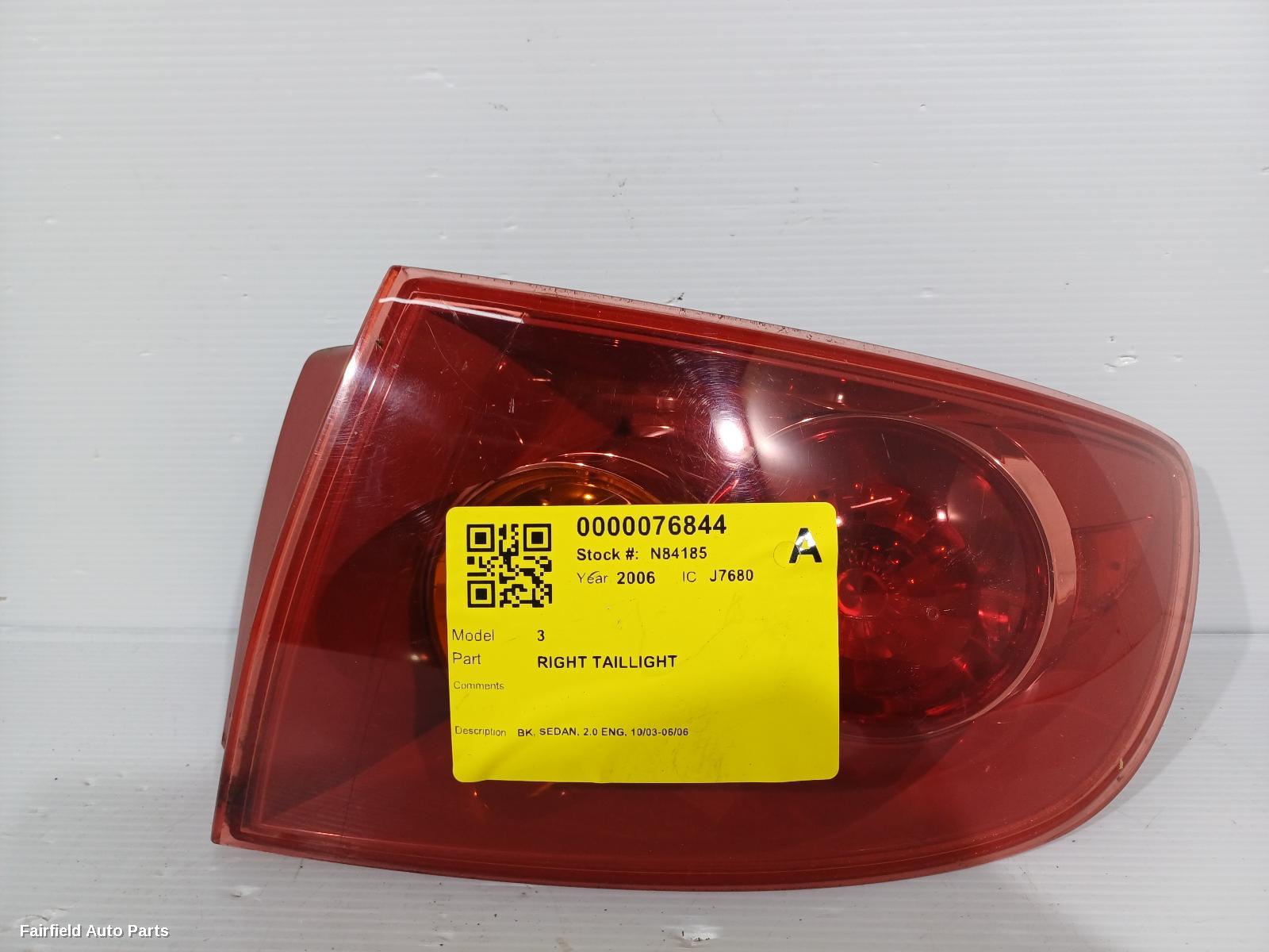 2003-2006 Mazda 3 Right Taillight