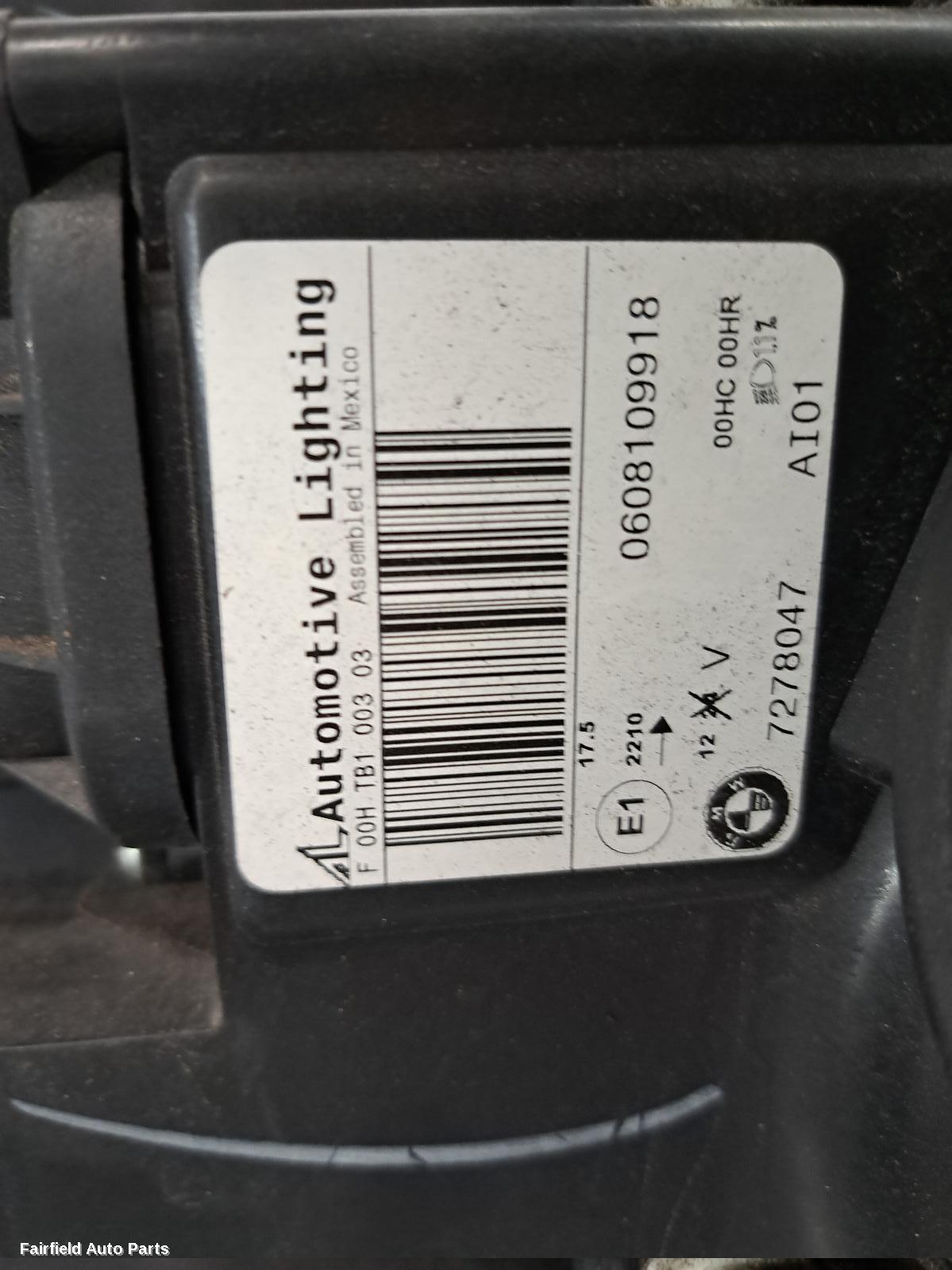 2010 Bmw X5 Left Headlamp