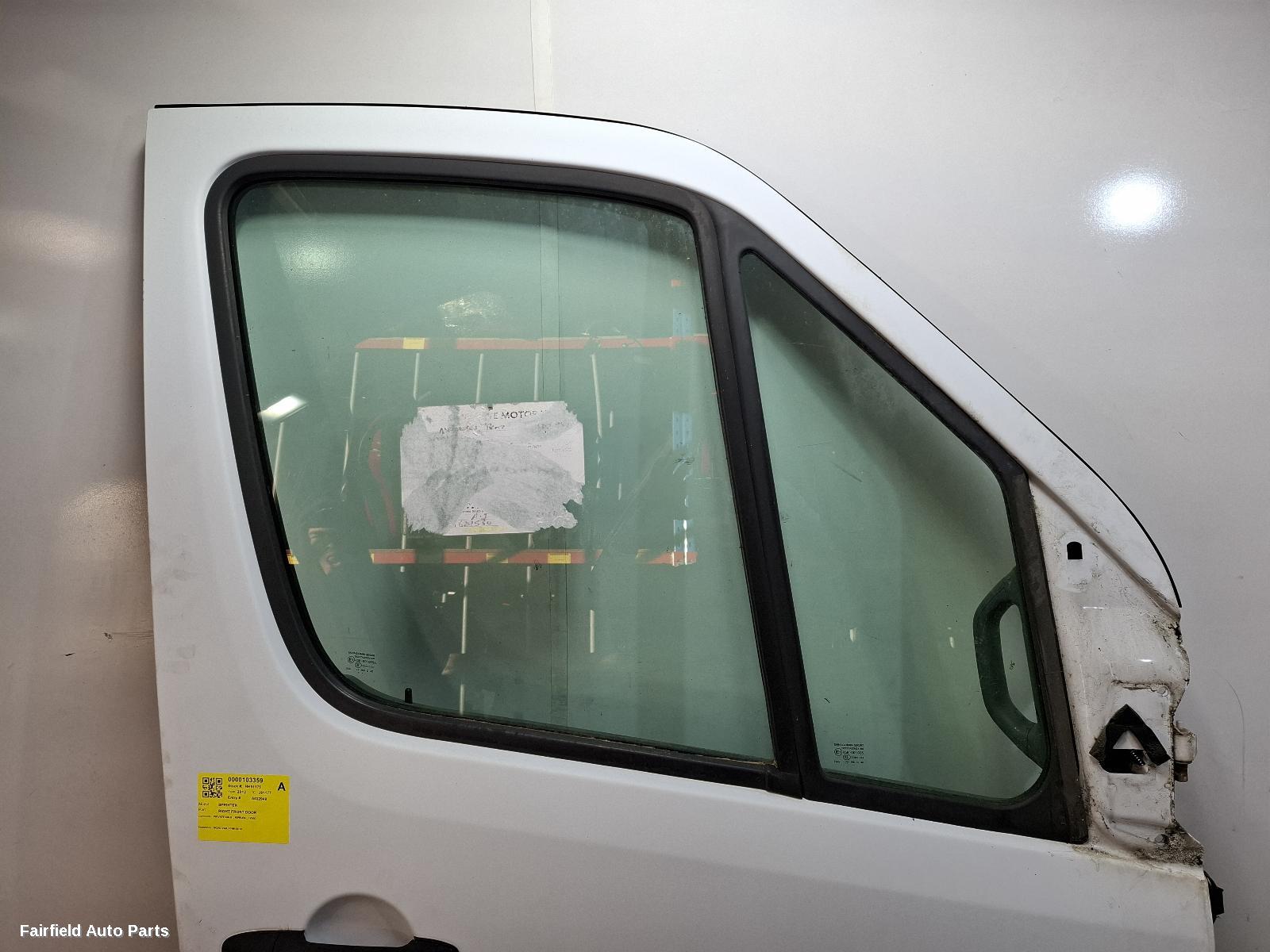 2012 Mercedes Sprinter Right Front Door