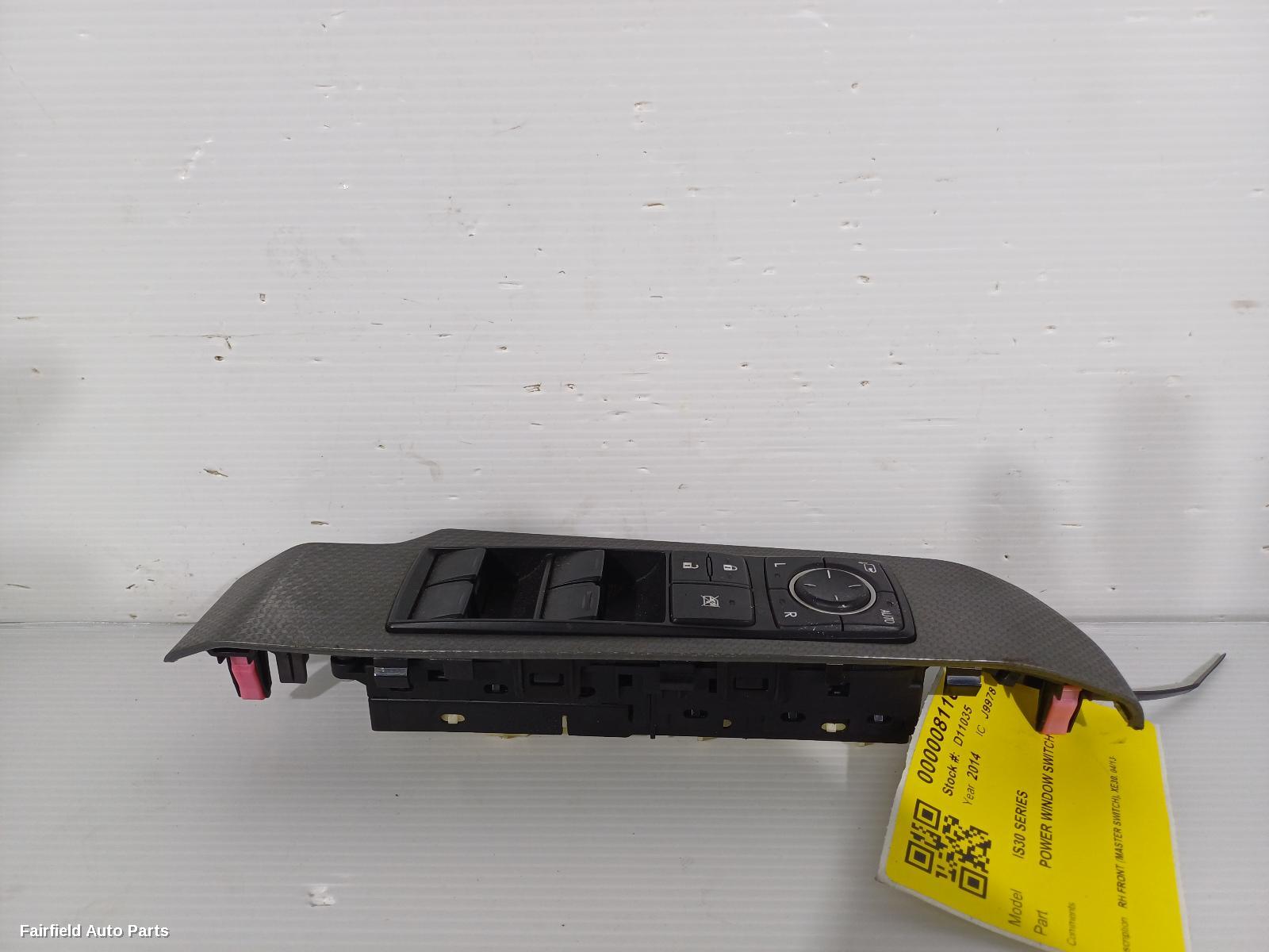 2013-2023 Lexus Is Series Pwr Dr Wind Switch