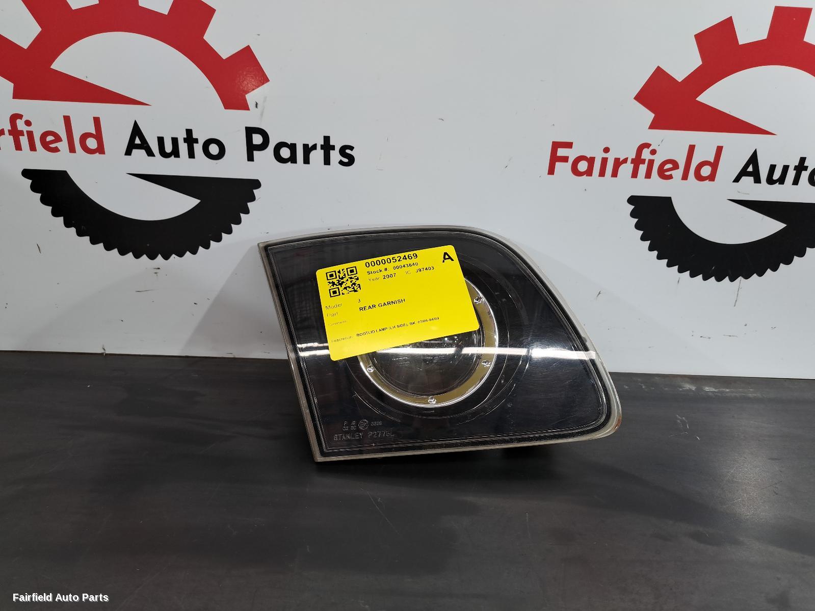 2006-2009 Mazda 3 Rear Garnish