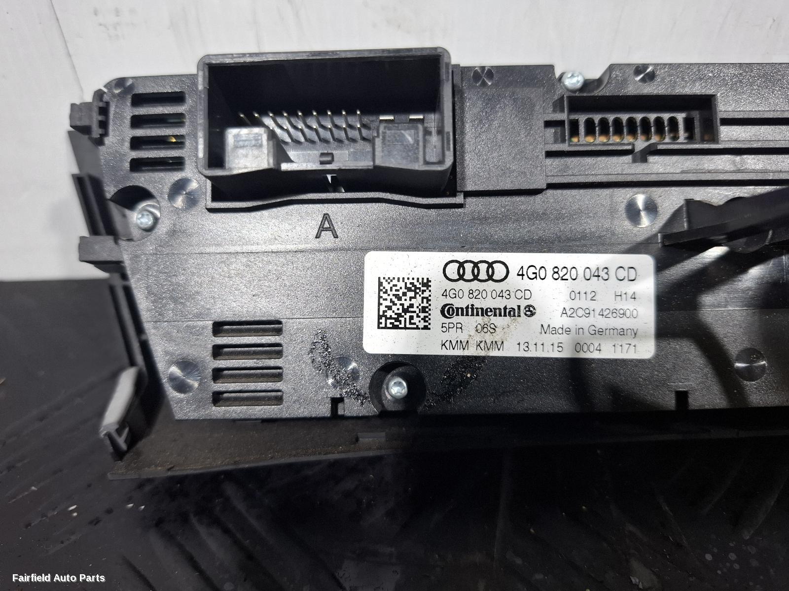2011-2018 Audi A6 Heater Ac Controls
