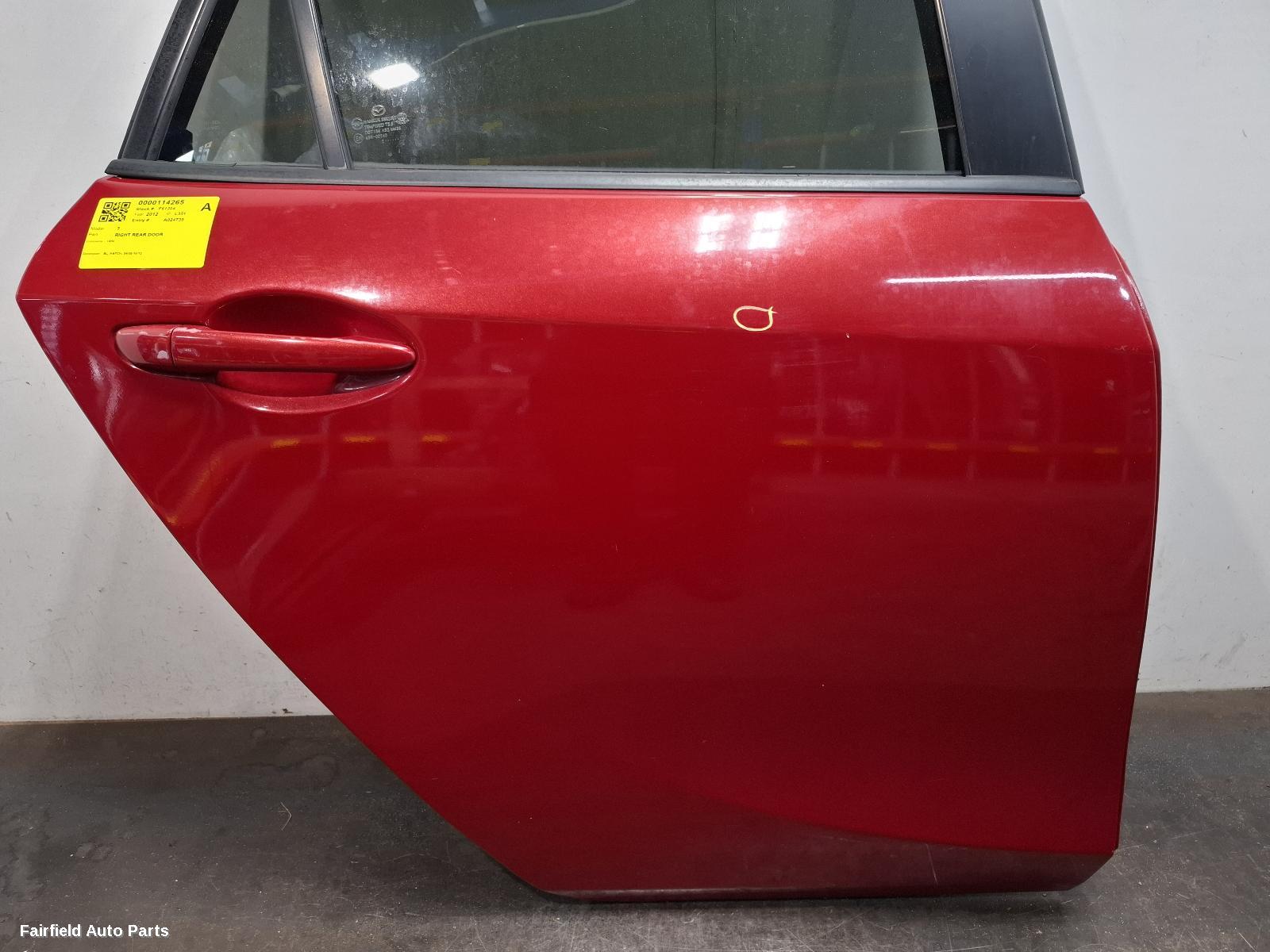 2009-2013 Mazda 3 Right Rear Door Sliding