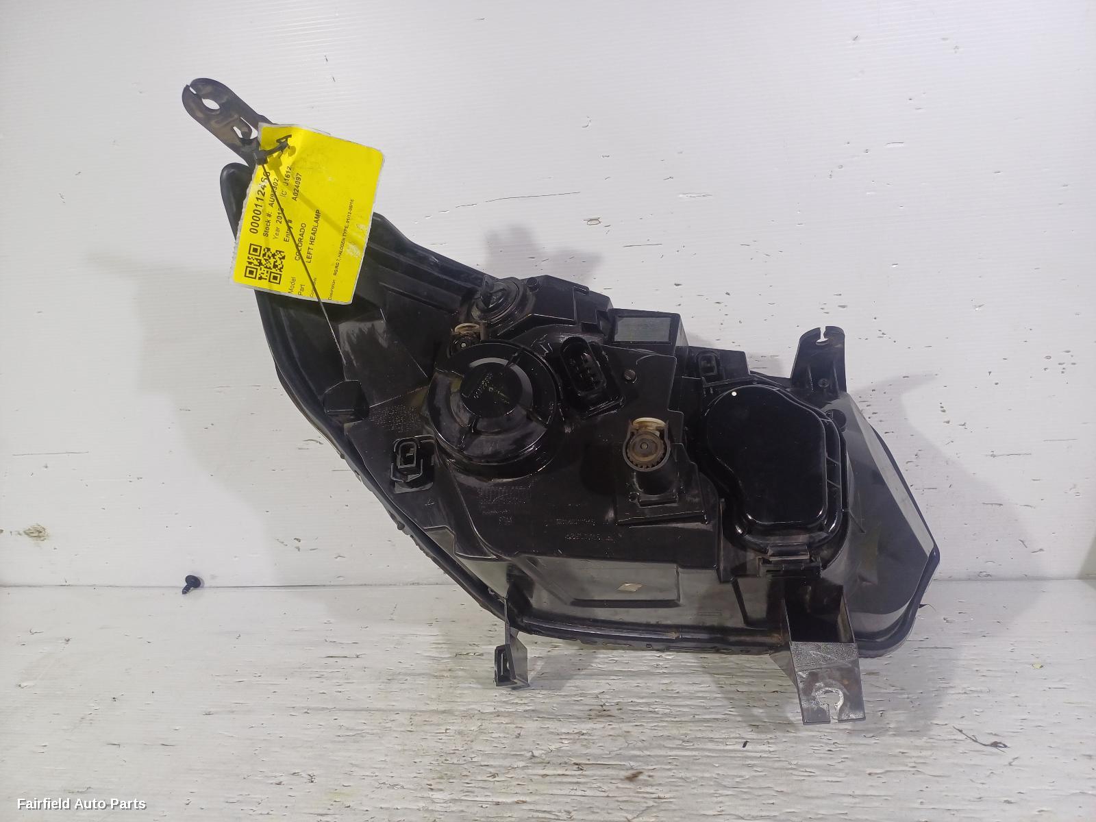 2012-2016 Holden Colorado Left Headlamp