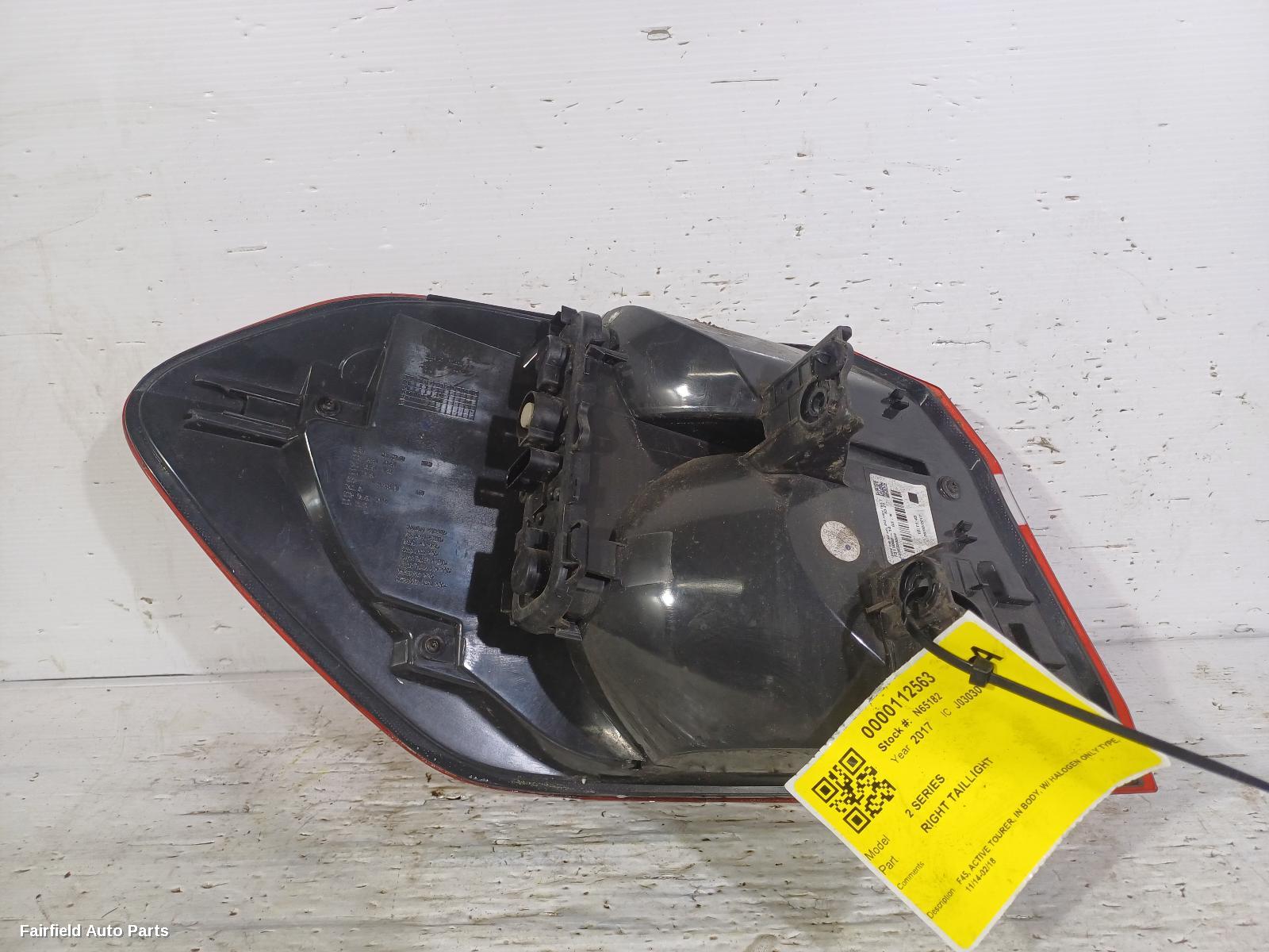 2014-2018 Bmw 2 Series Right Taillight