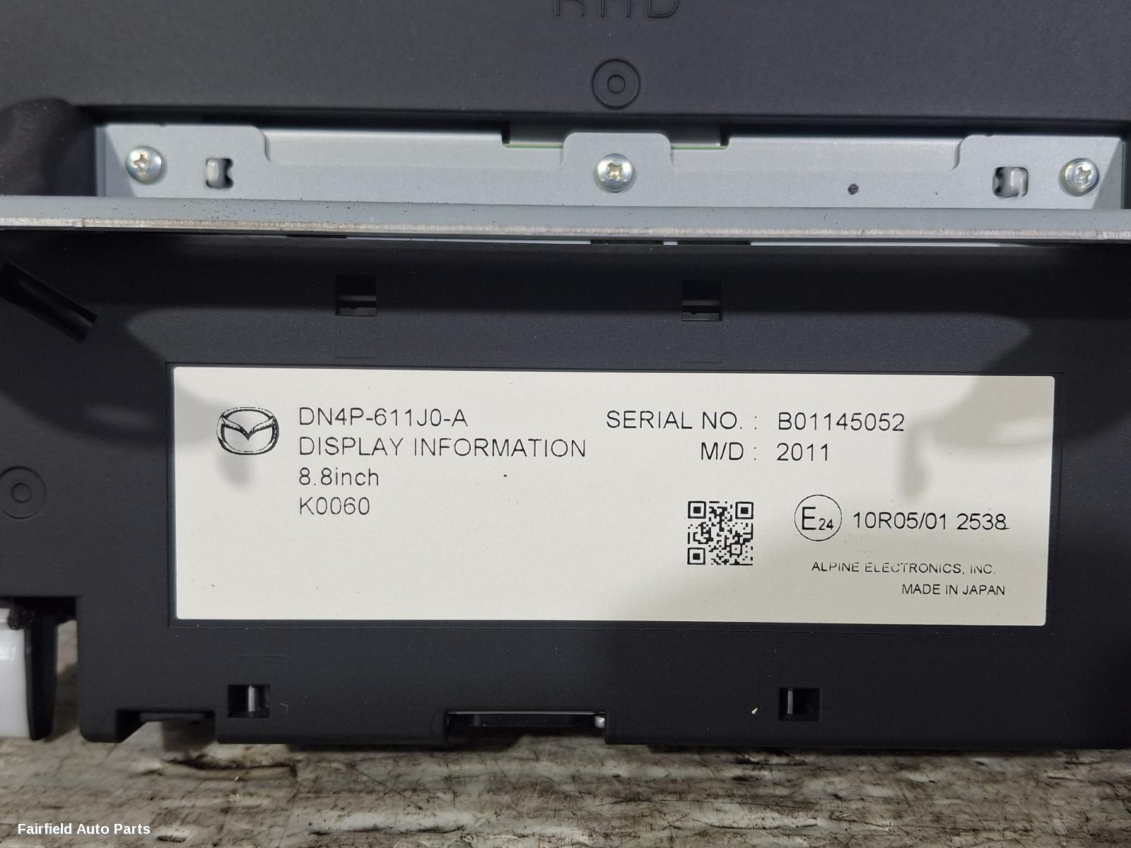 2020-2023 Mazda Mx30 Radio Cd Dvd Sat Tv