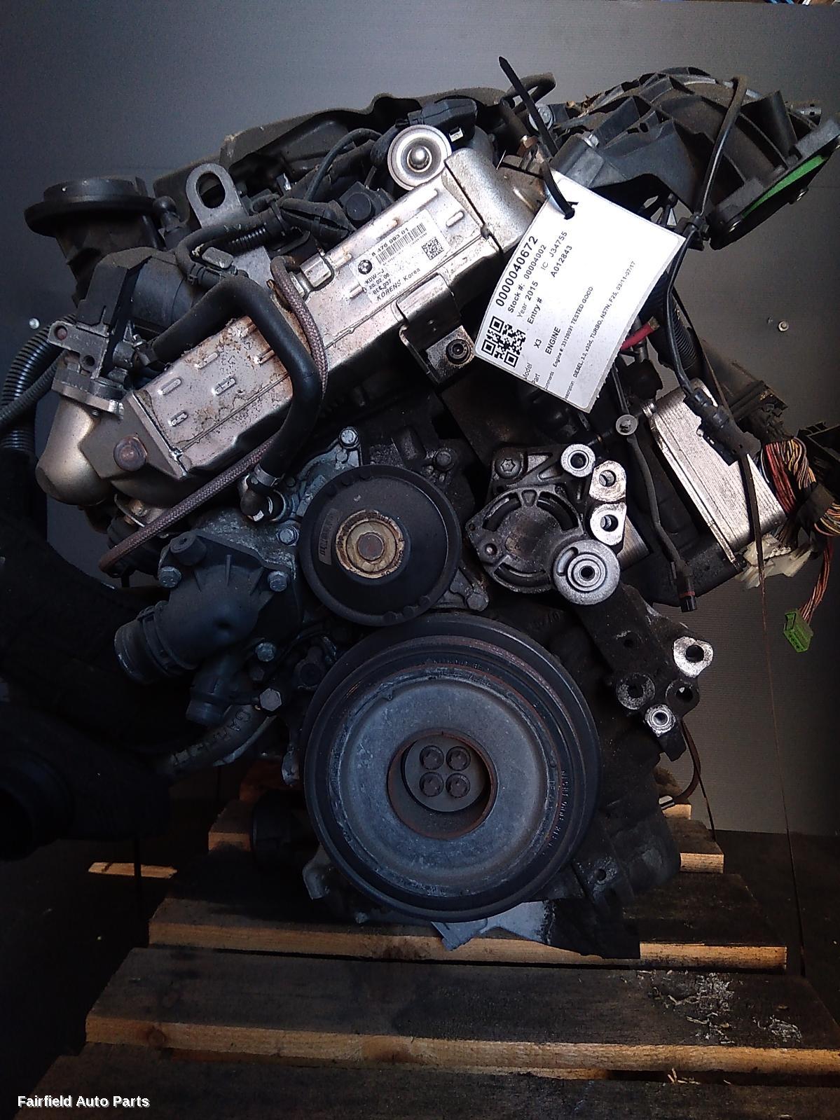 2011-2017 Bmw X3 Engine