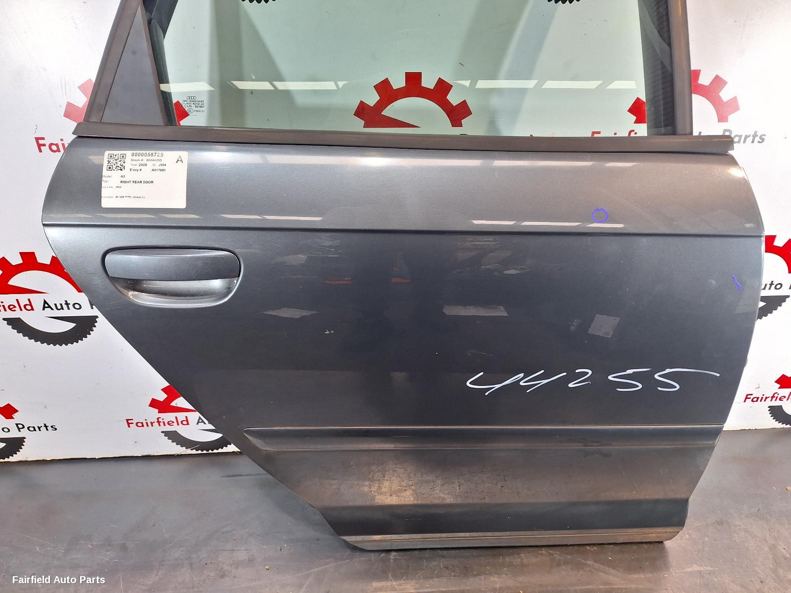 2004-2013 Audi A3 Right Rear Door Sliding