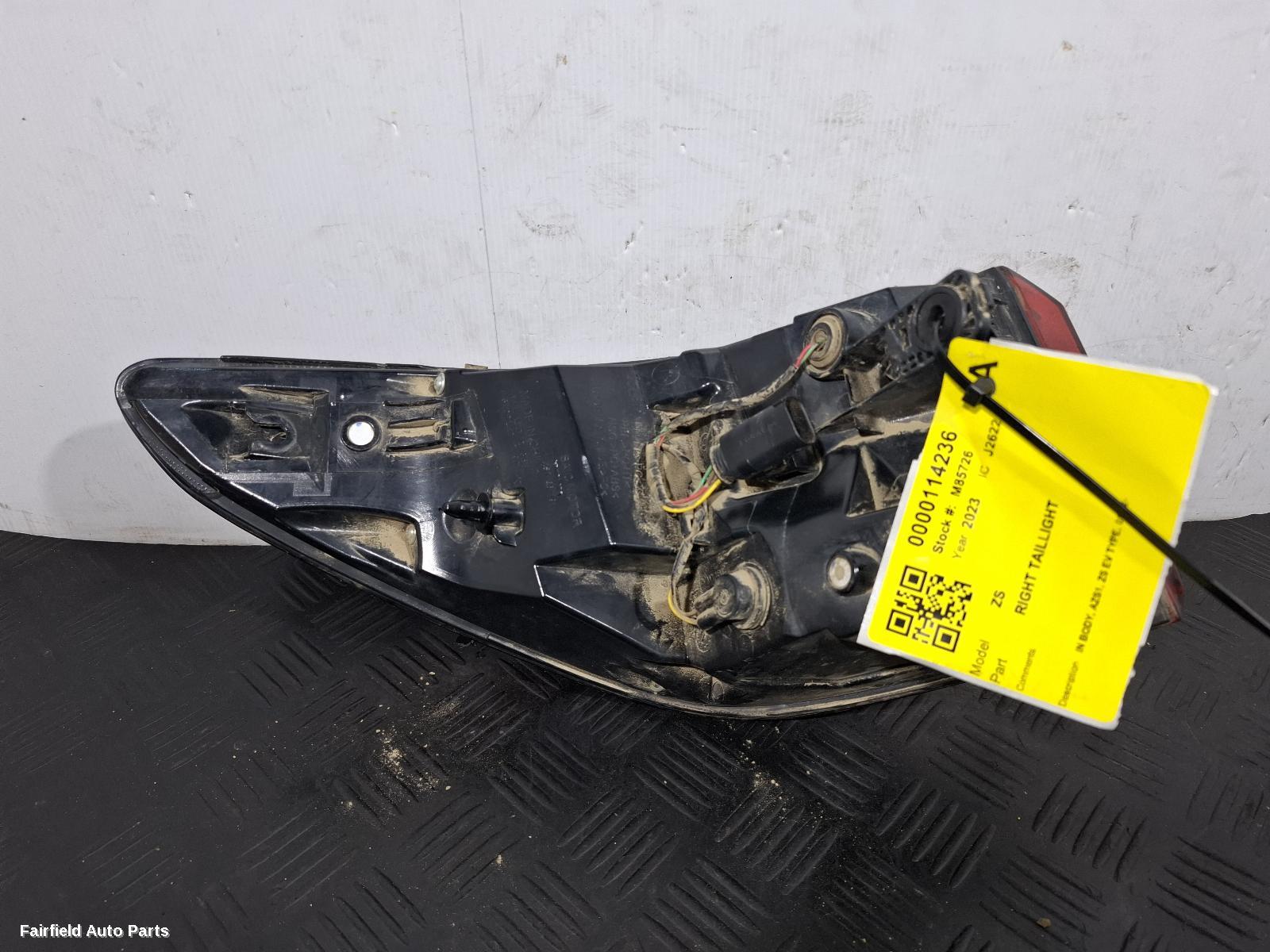 2022-2024 Mg Zs Right Taillight