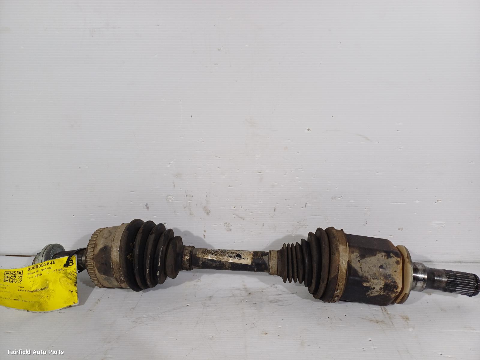 2017-2021 Ldv T60 Left Driveshaft
