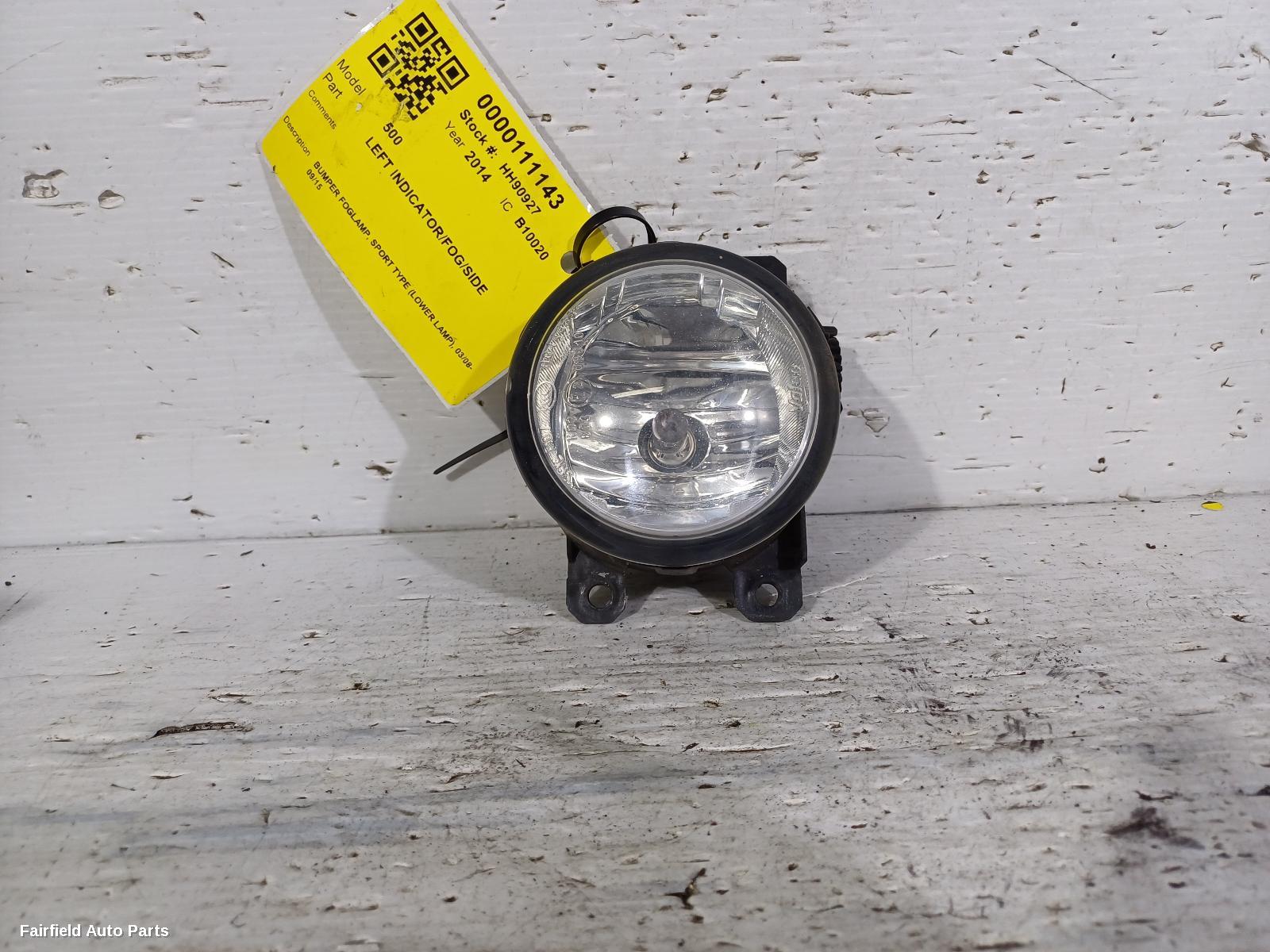 2008-2015 Fiat 500 Left Indicator Fog Side