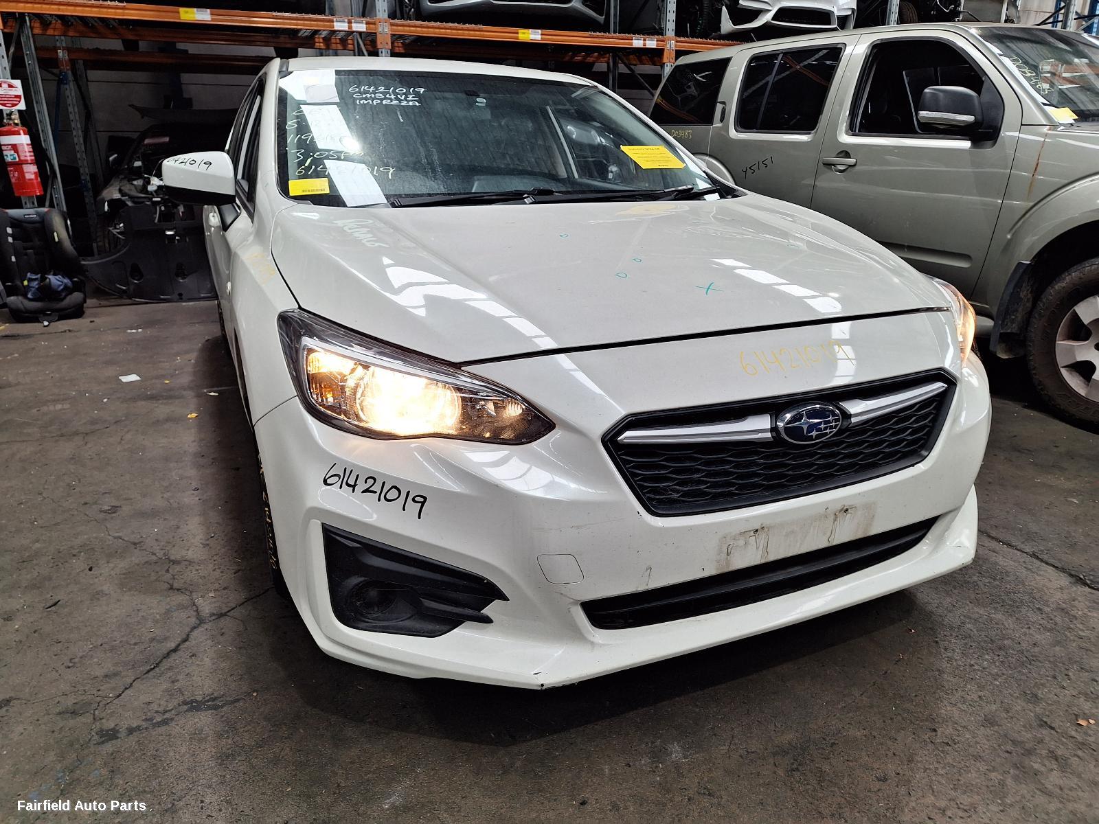 2017 Subaru Impreza Left Front Door Window