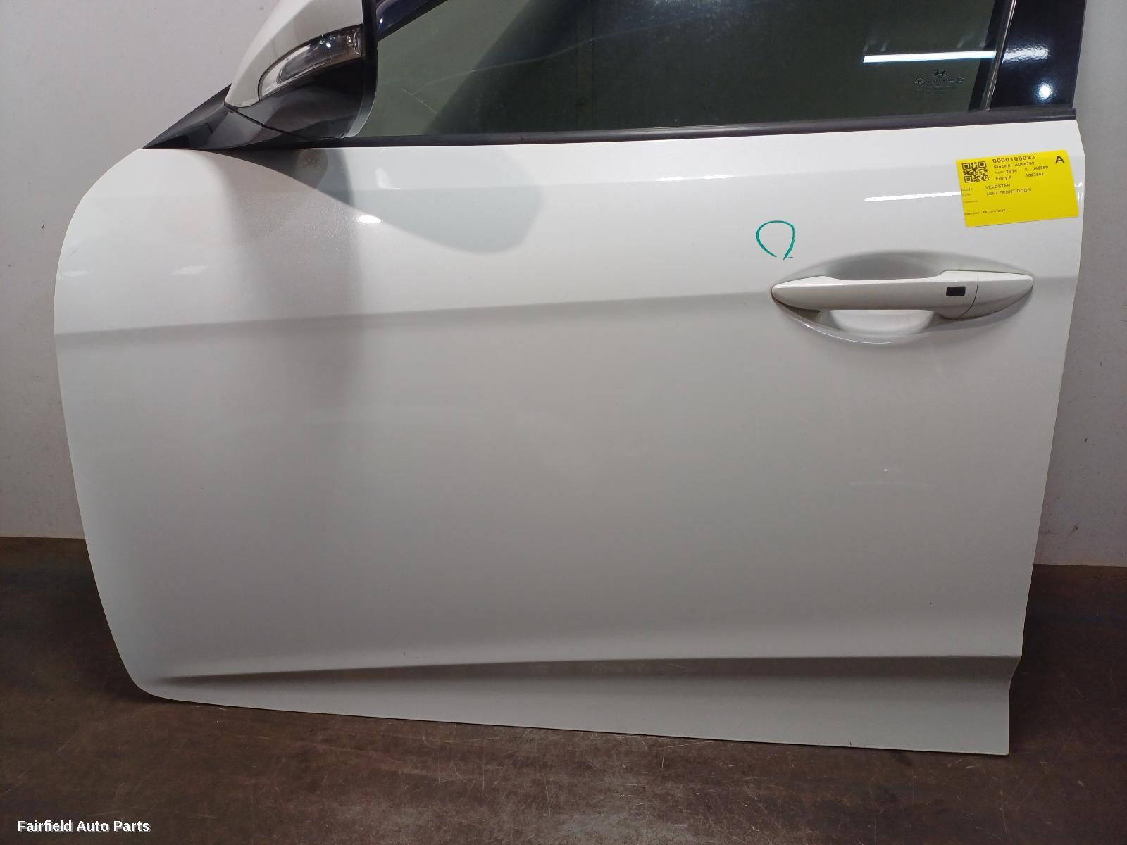 2011-2018 Hyundai Veloster Left Front Door