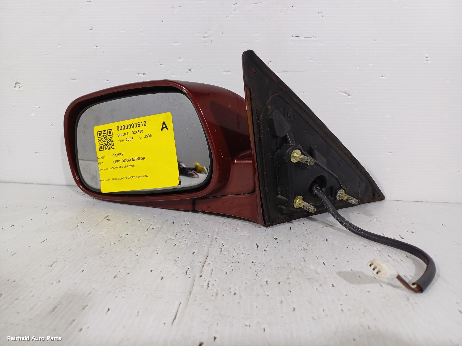 2002-2006 Toyota Camry Left Door Mirror