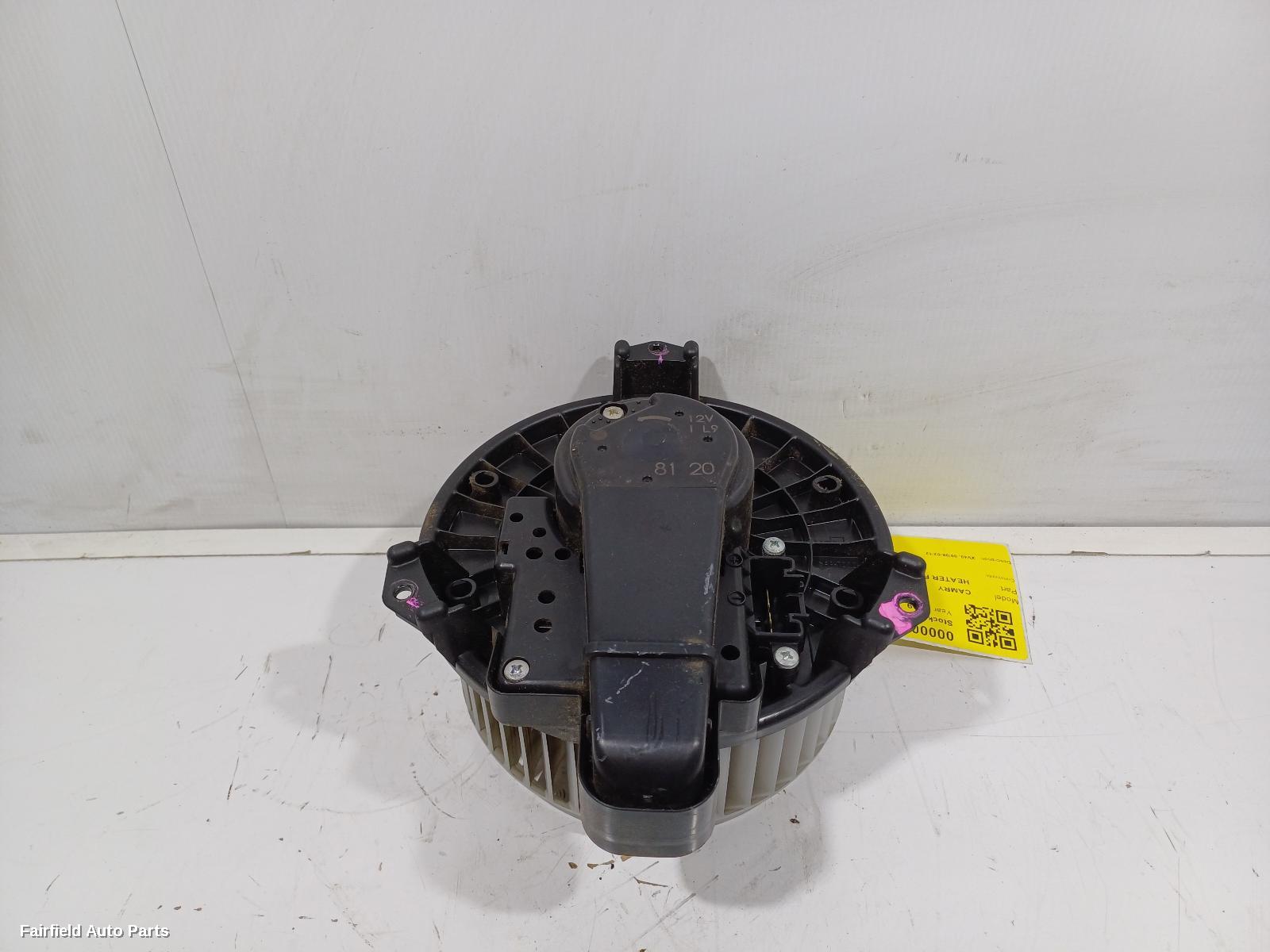 2006-2012 Toyota Camry Heater Fan Motor